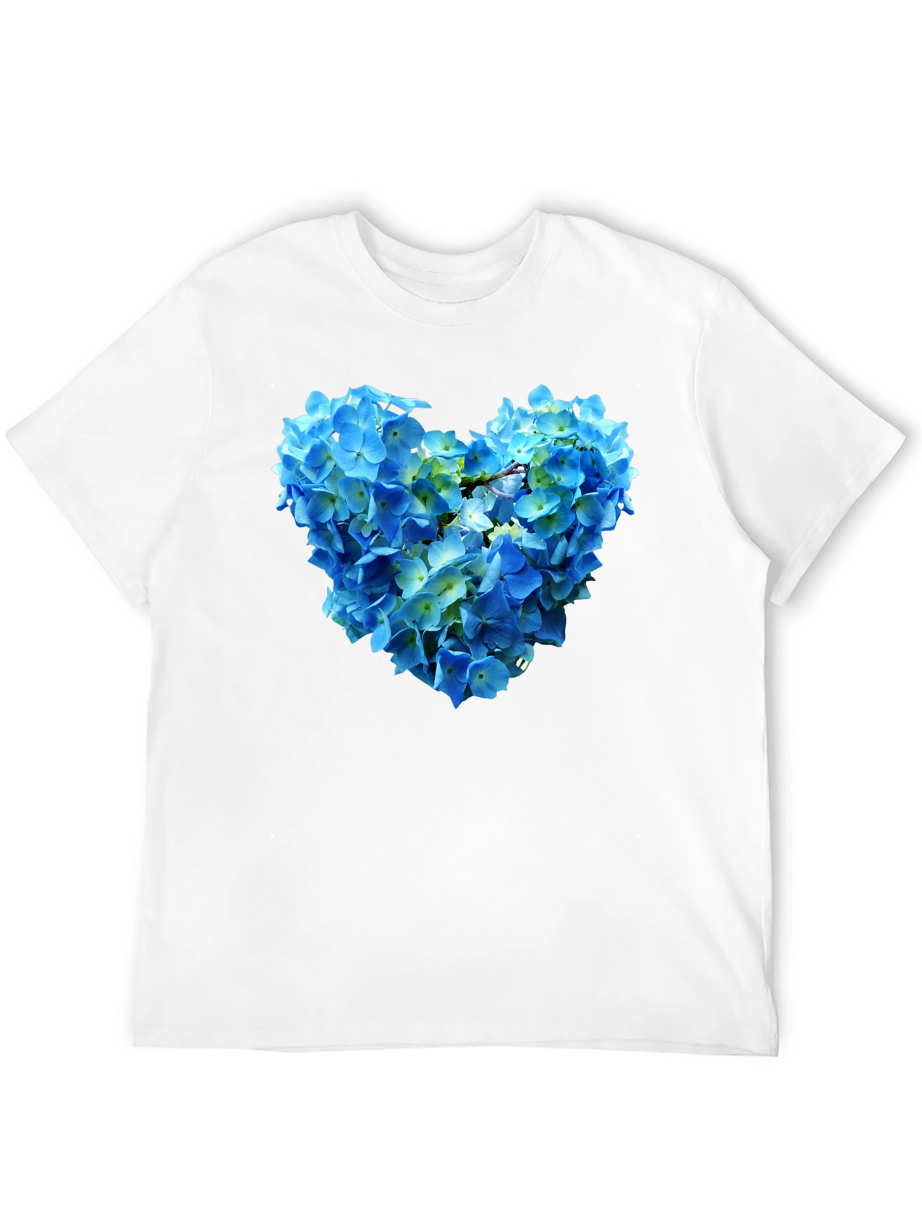Floral Heart Graphic T-Shirt - Black