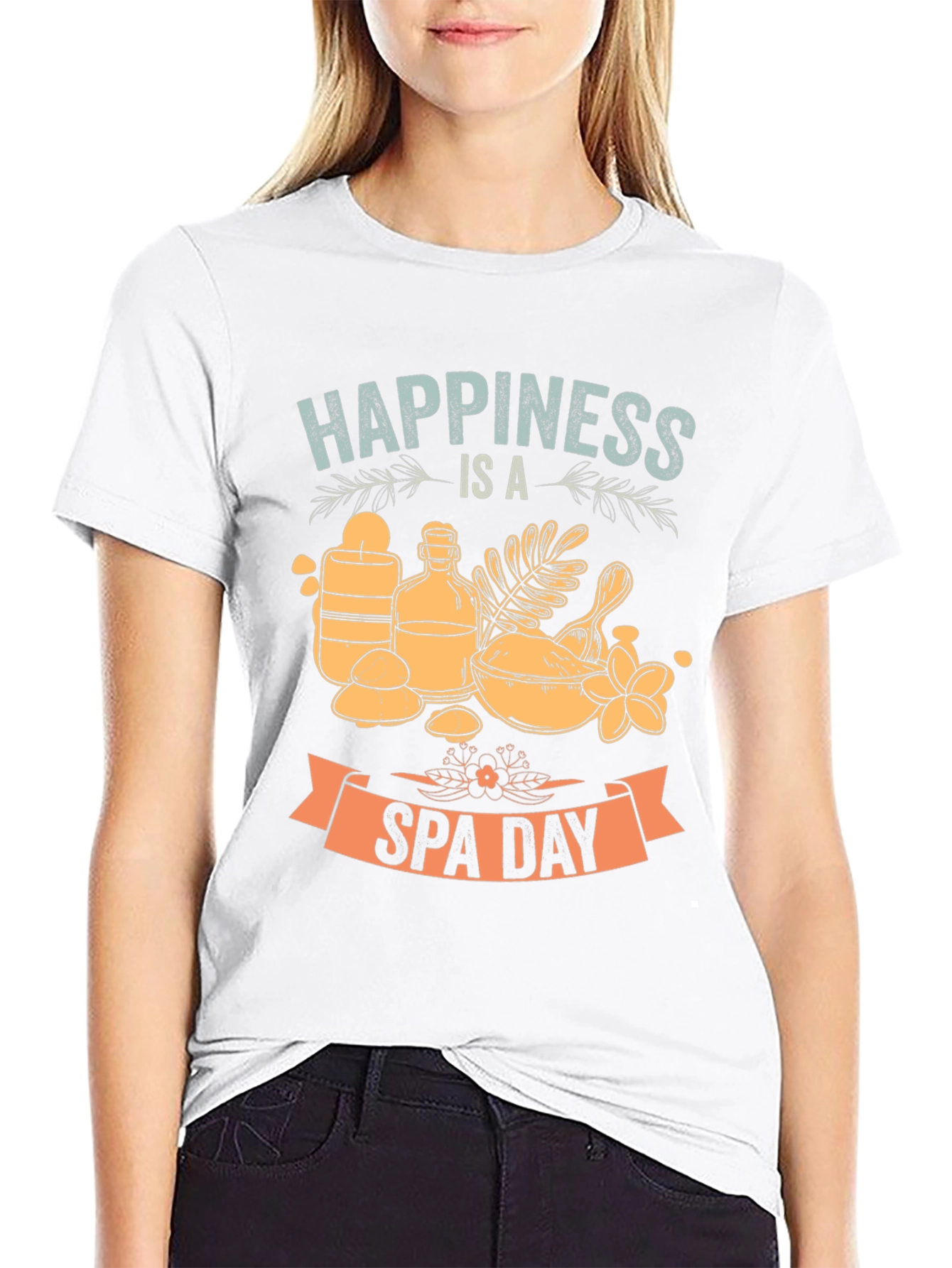 Happiness is a Spa Day Graphic T-Shirt