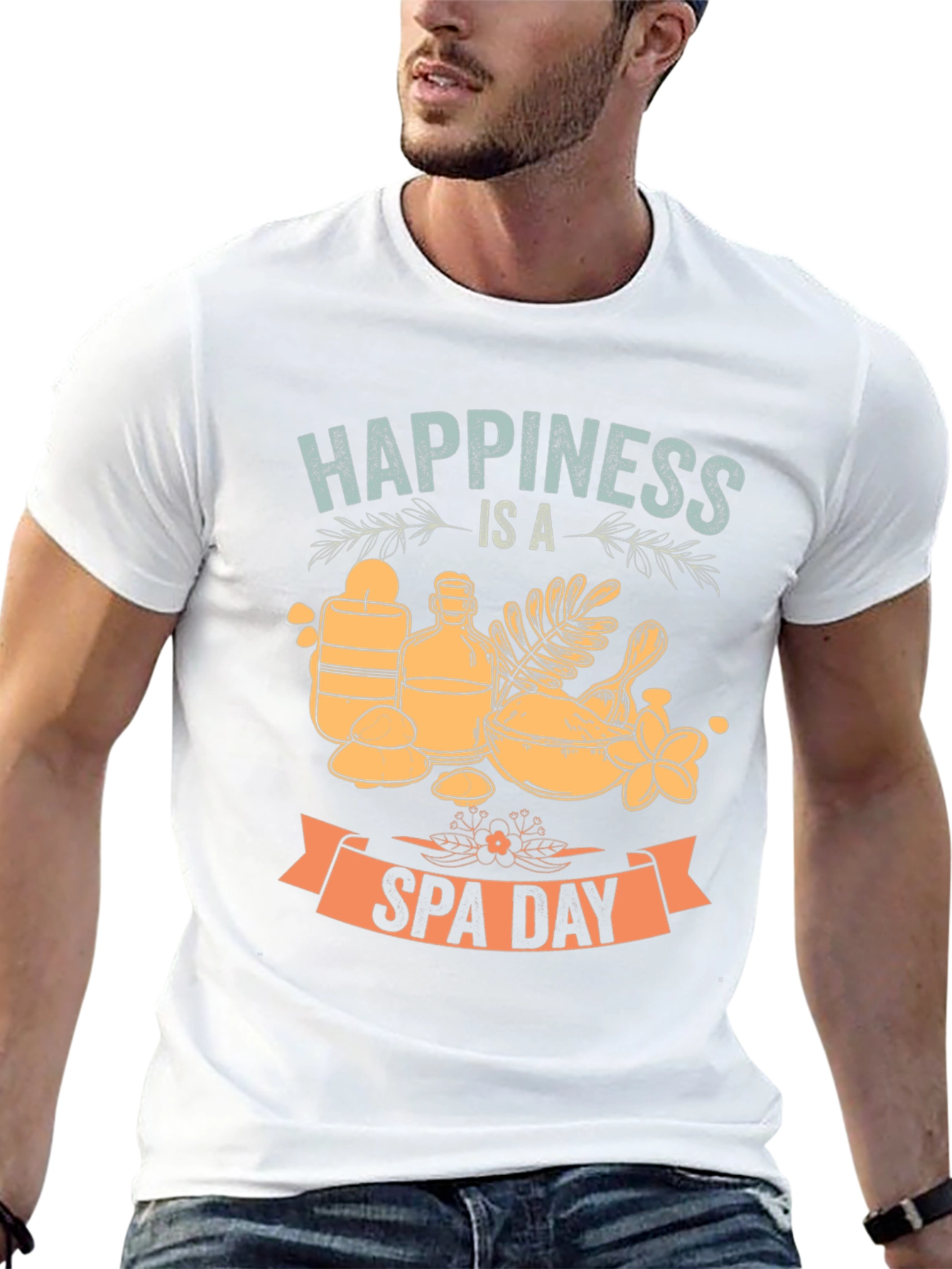 Happiness is a Spa Day Graphic T-Shirt