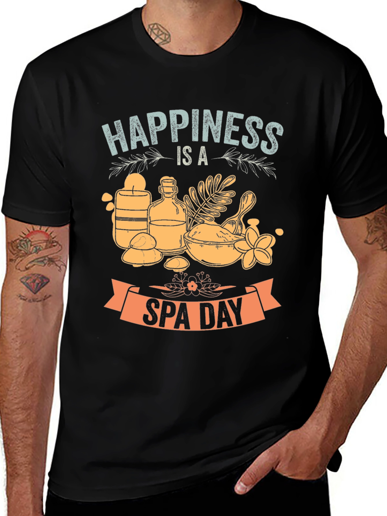 Happiness is a Spa Day Graphic T-Shirt