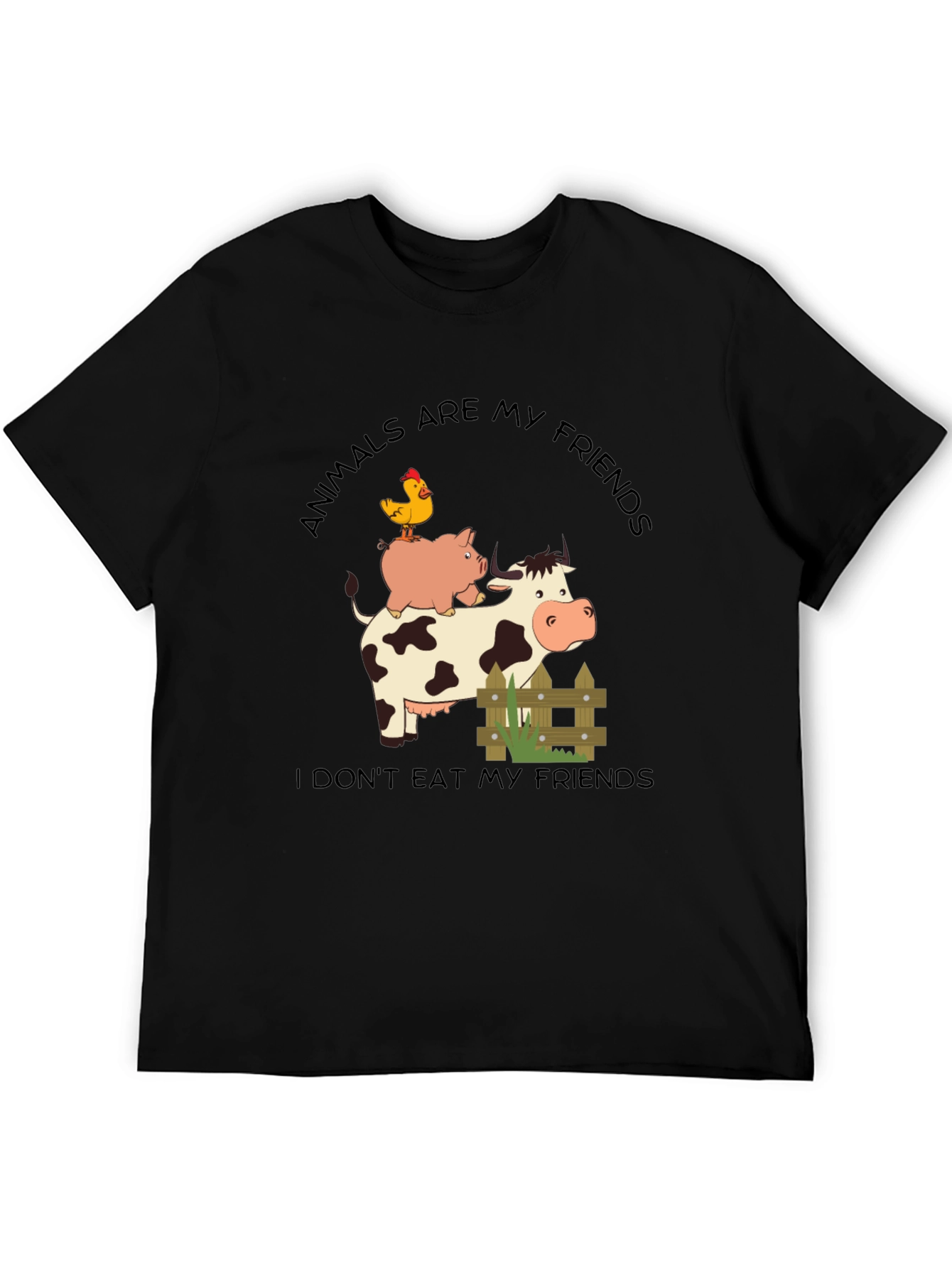 Animals Are My Friends Vegan T-Shirt