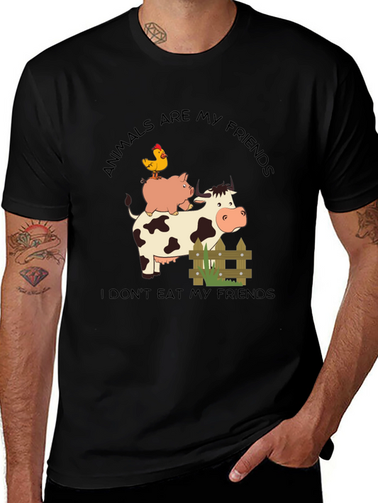 Animals Are My Friends Vegan T-Shirt