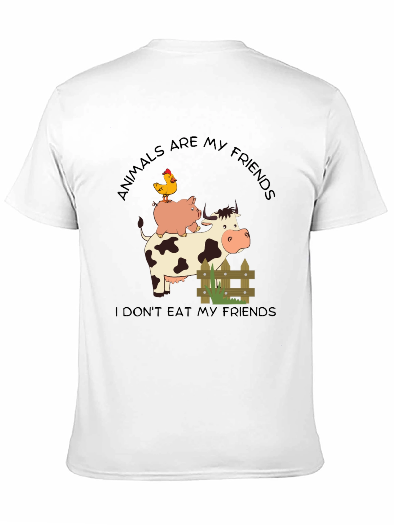 Animals Are My Friends Vegan T-Shirt
