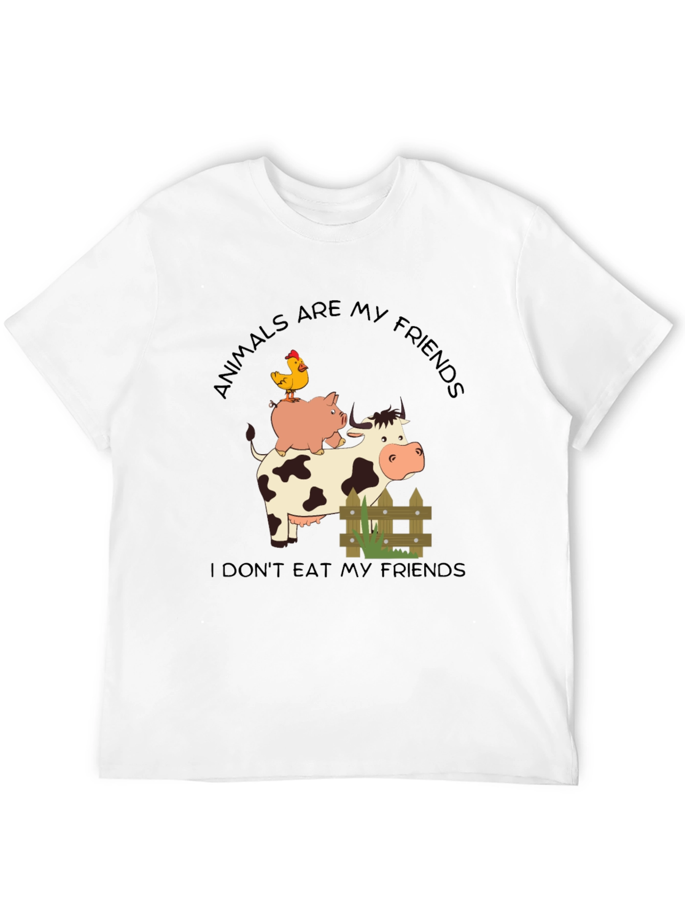 Animals Are My Friends Vegan T-Shirt