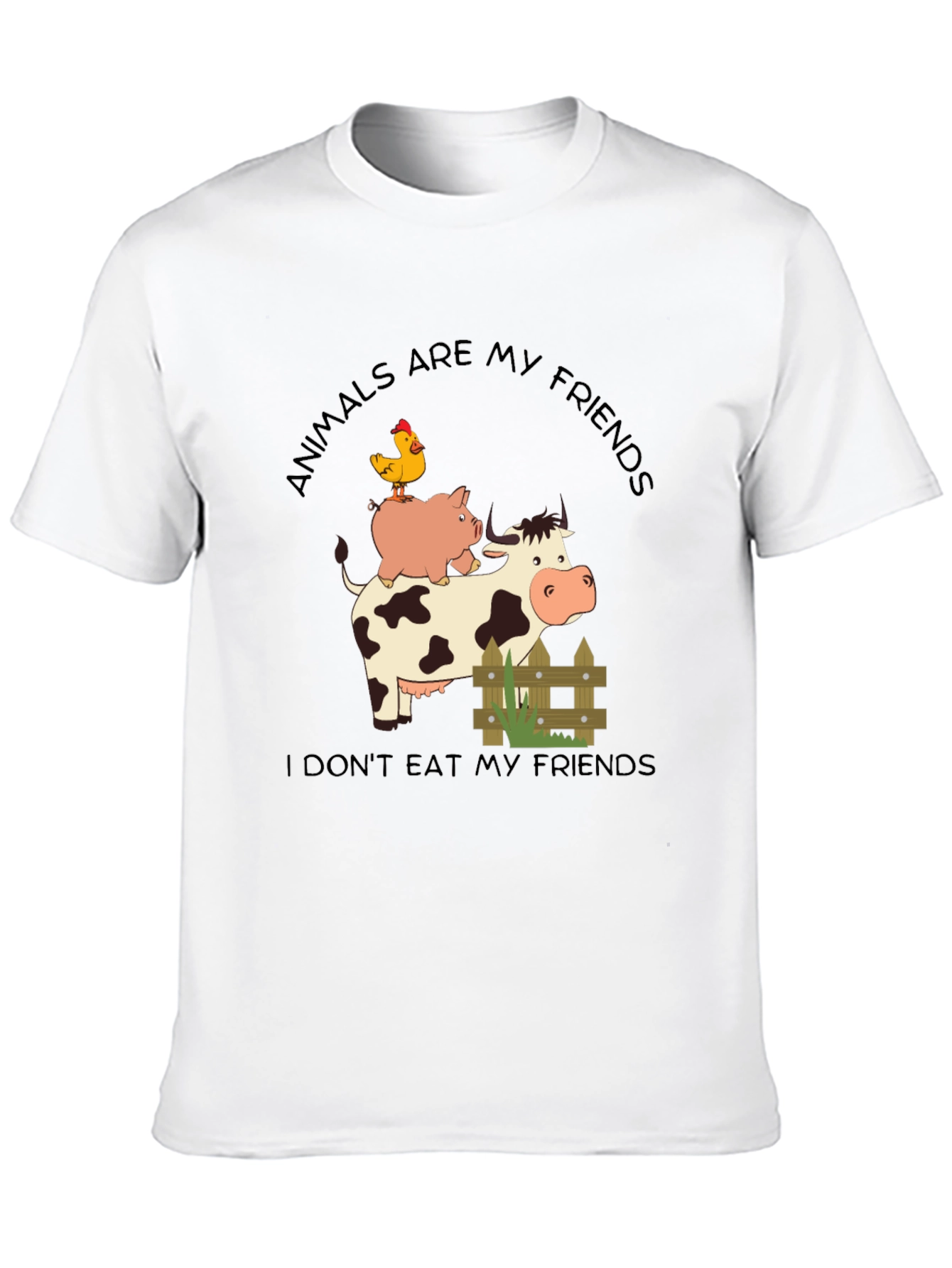 Animals Are My Friends Vegan T-Shirt