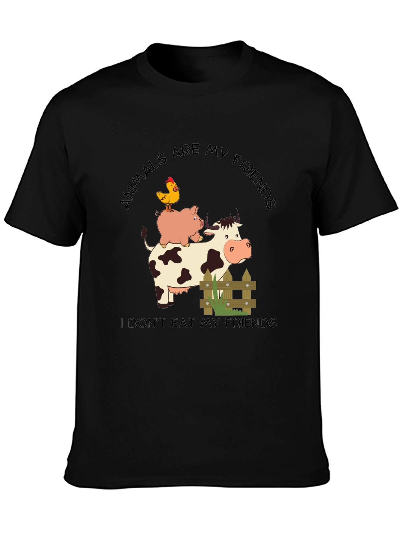 Animals Are My Friends Vegan T-Shirt