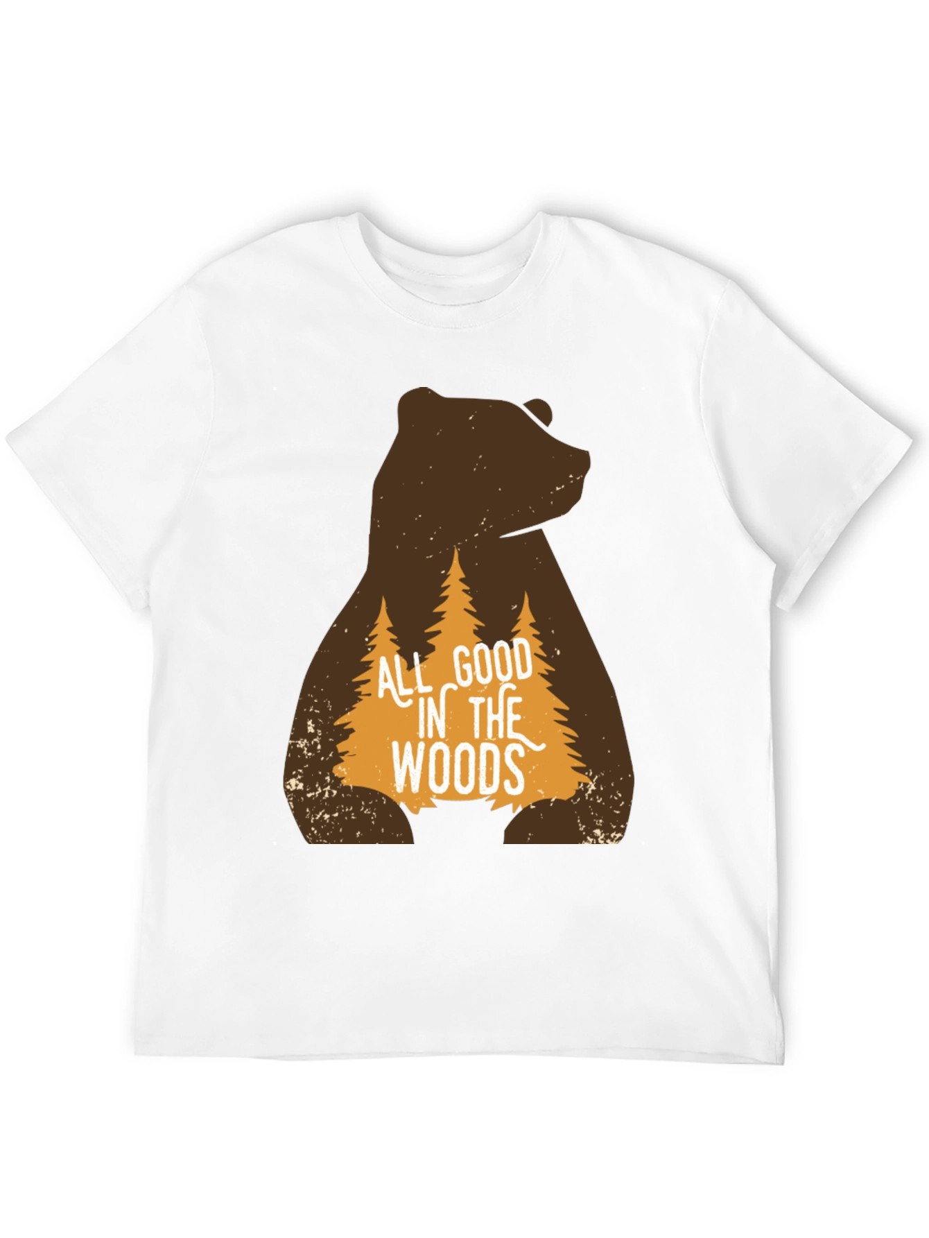 All Good in the Woods Bear Graphic T-Shirt
