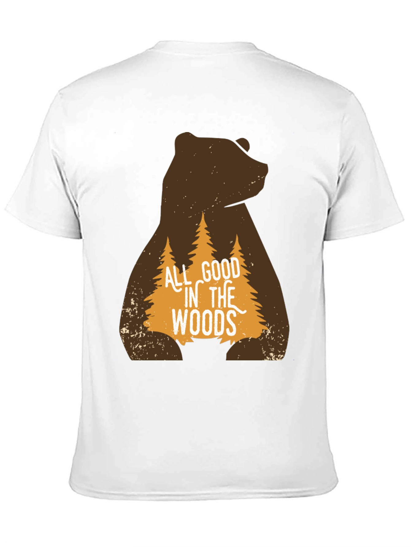 All Good in the Woods Bear Graphic T-Shirt