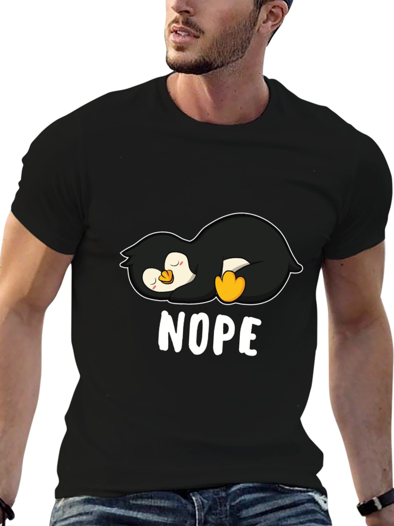Nope Penguin Graphic Tee