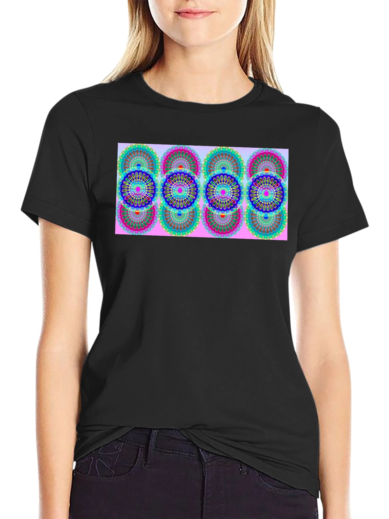 Patterned Graphic Tee