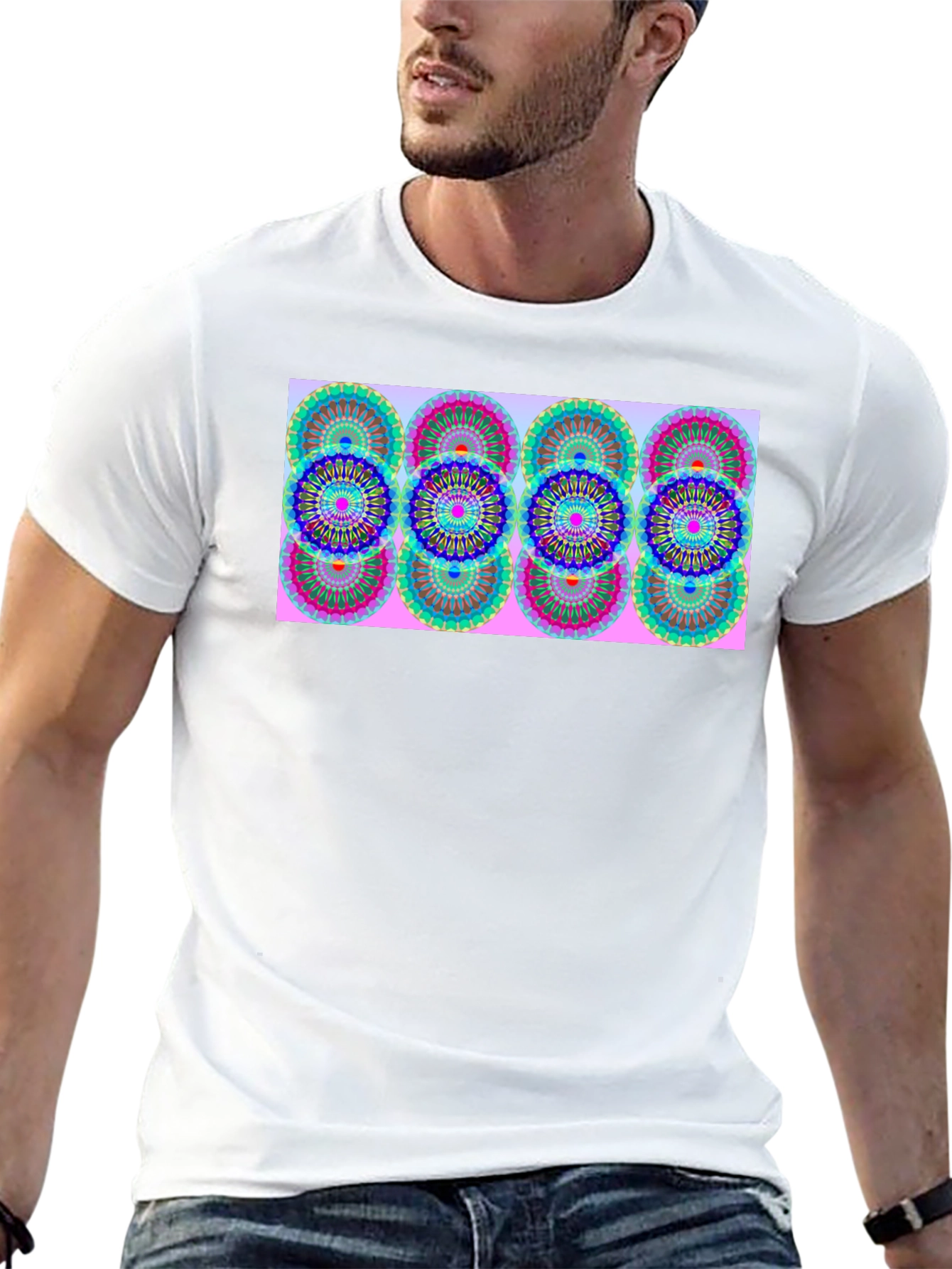 Patterned Graphic Tee