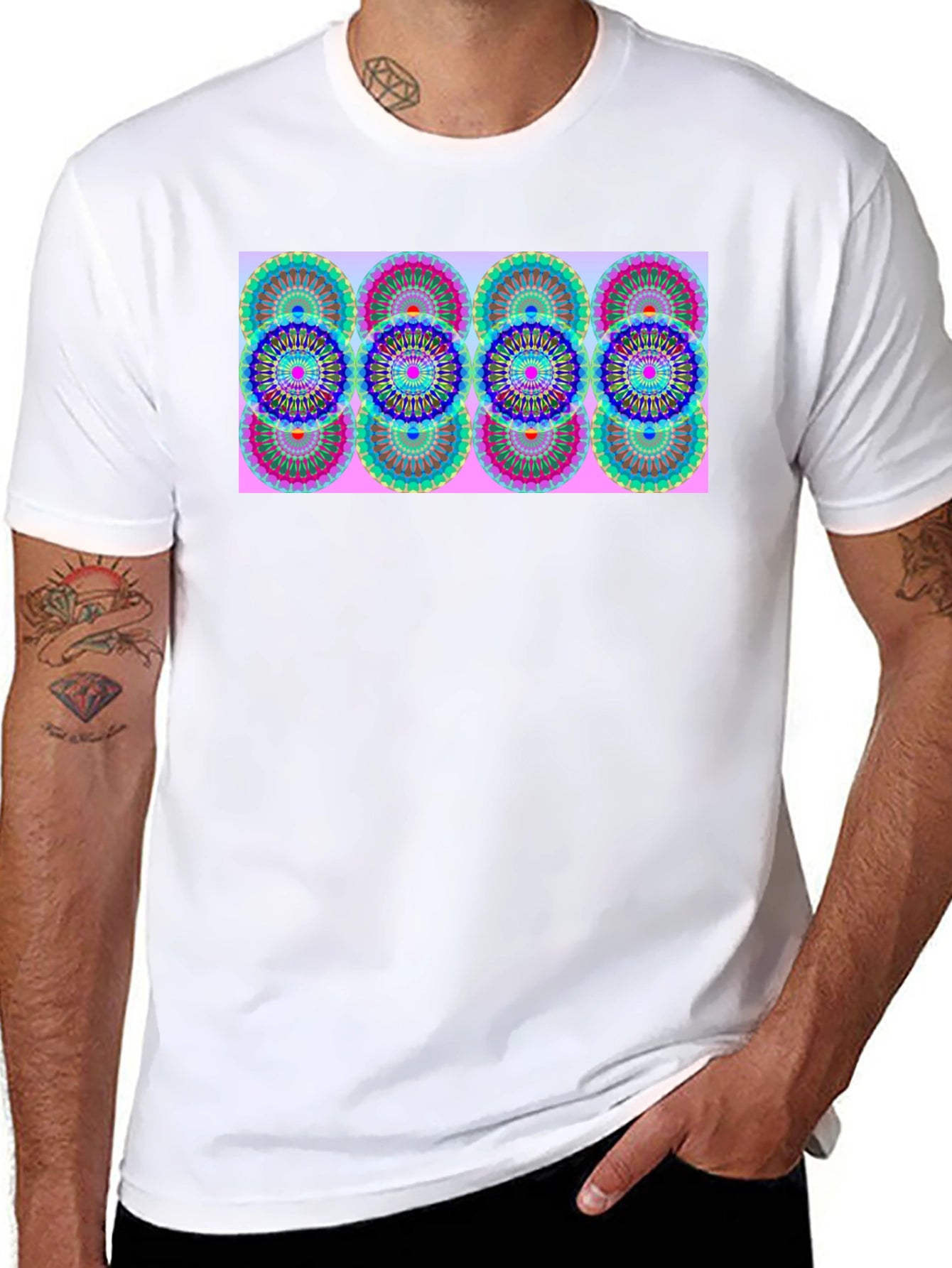 Patterned Graphic Tee