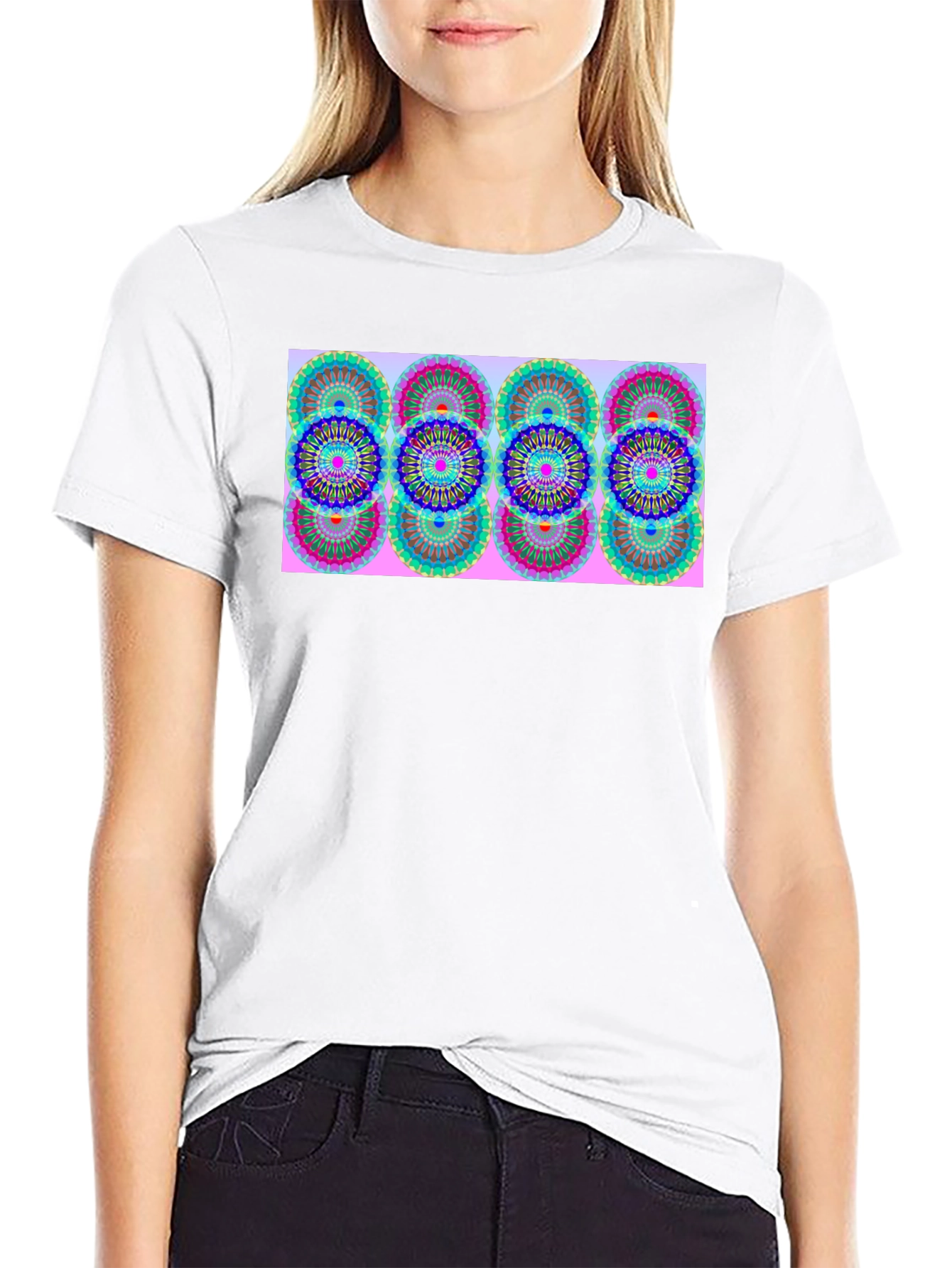 Patterned Graphic Tee