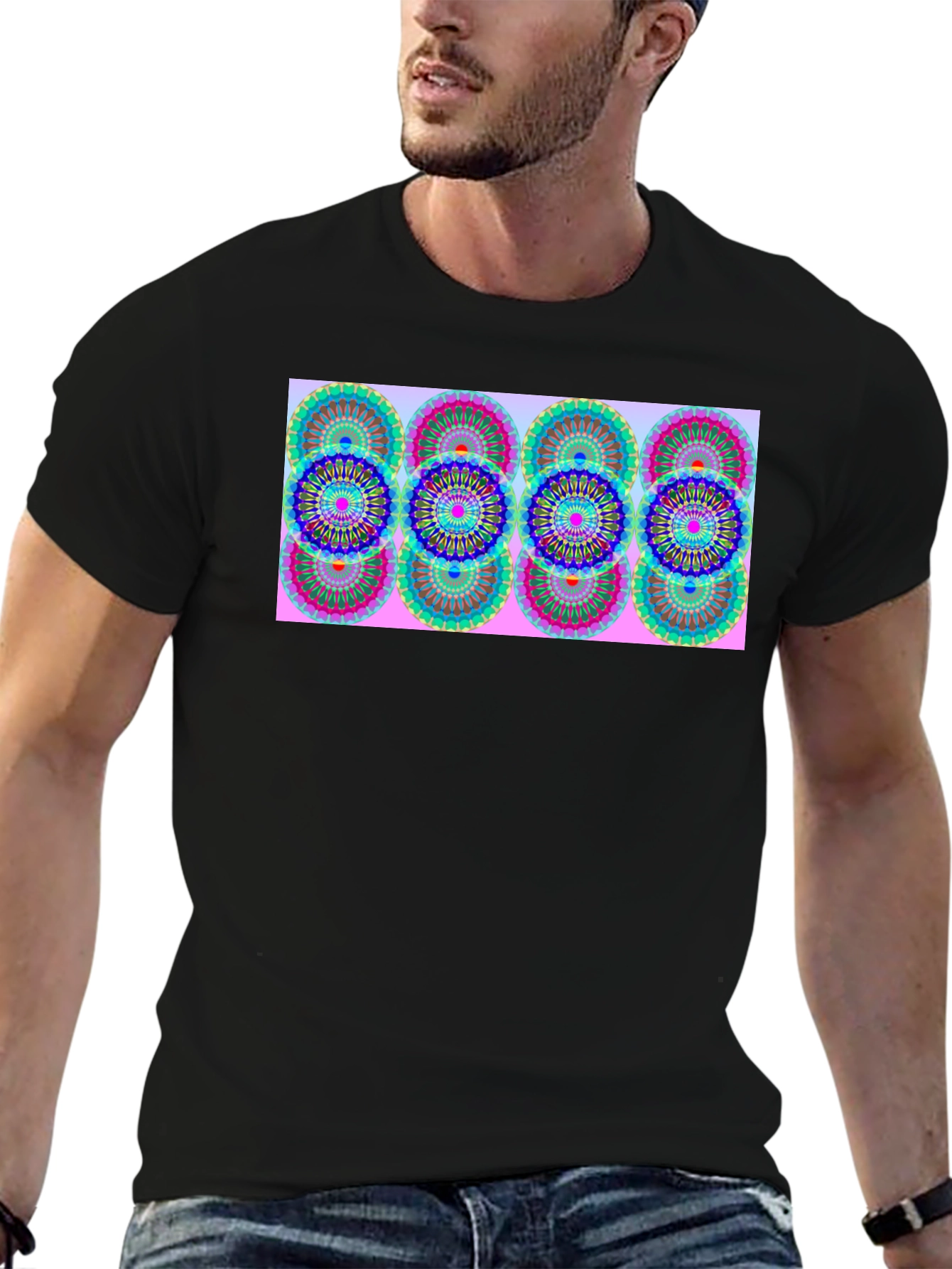 Patterned Graphic Tee