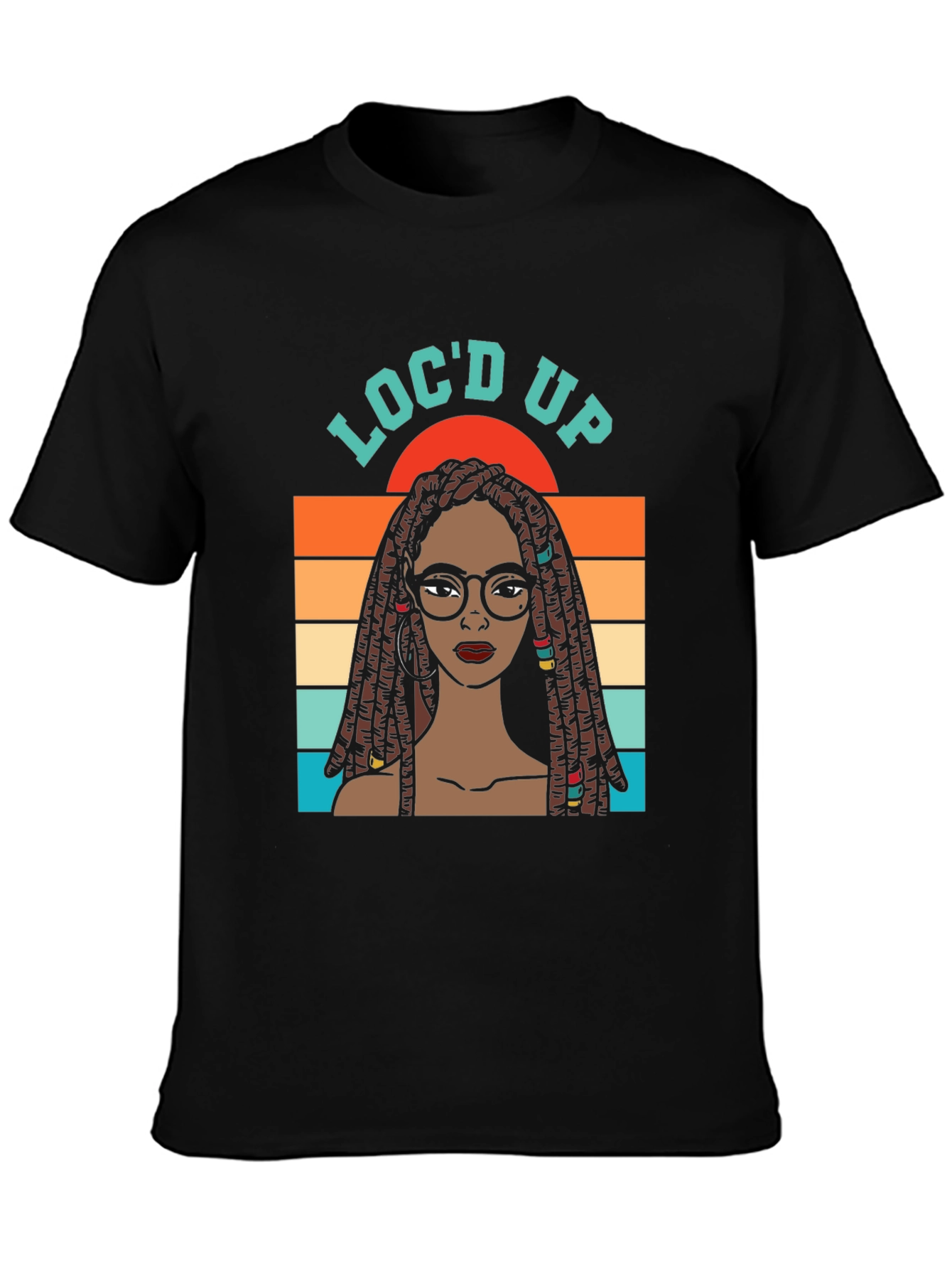 Locd Up Graphic T-Shirt - Unisex Black Tee