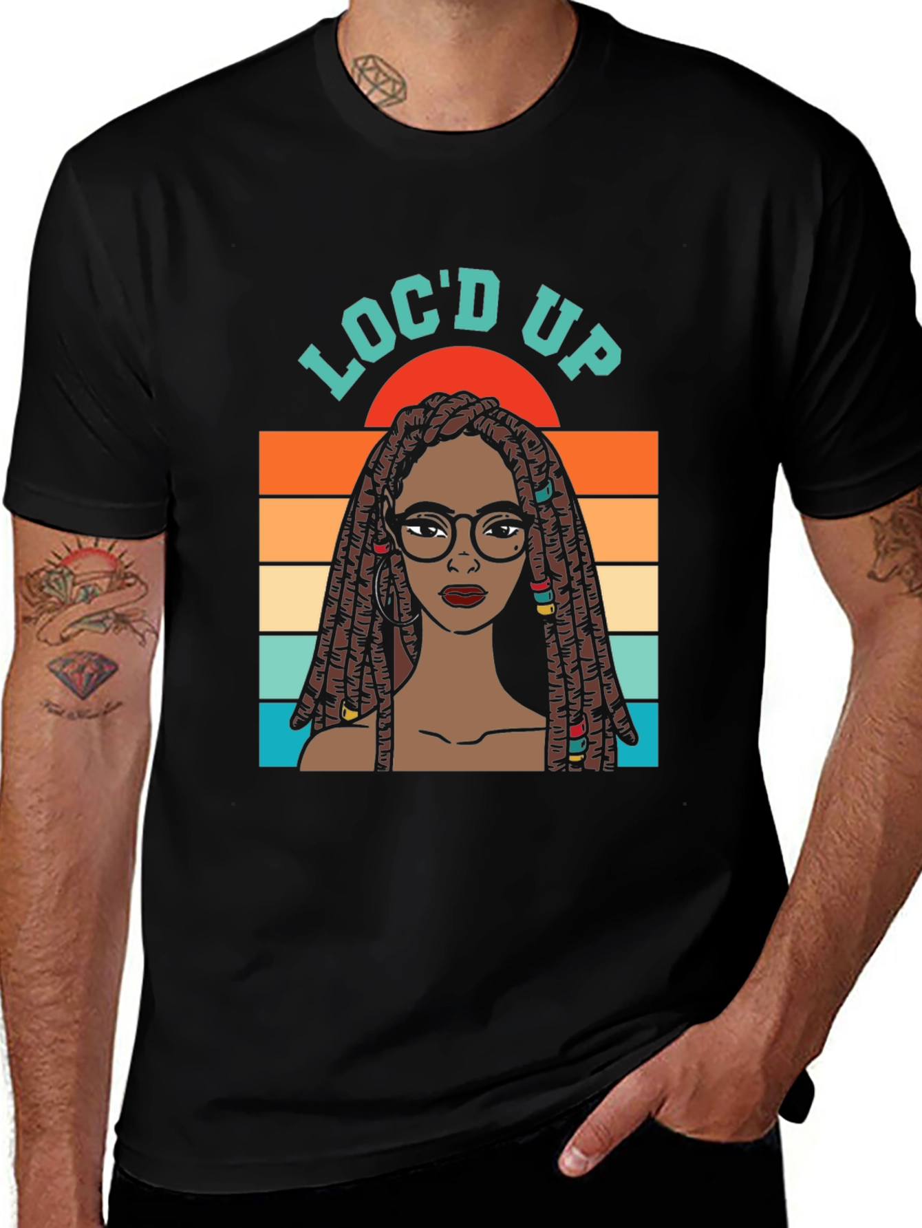 Locd Up Graphic T-Shirt - Unisex Black Tee