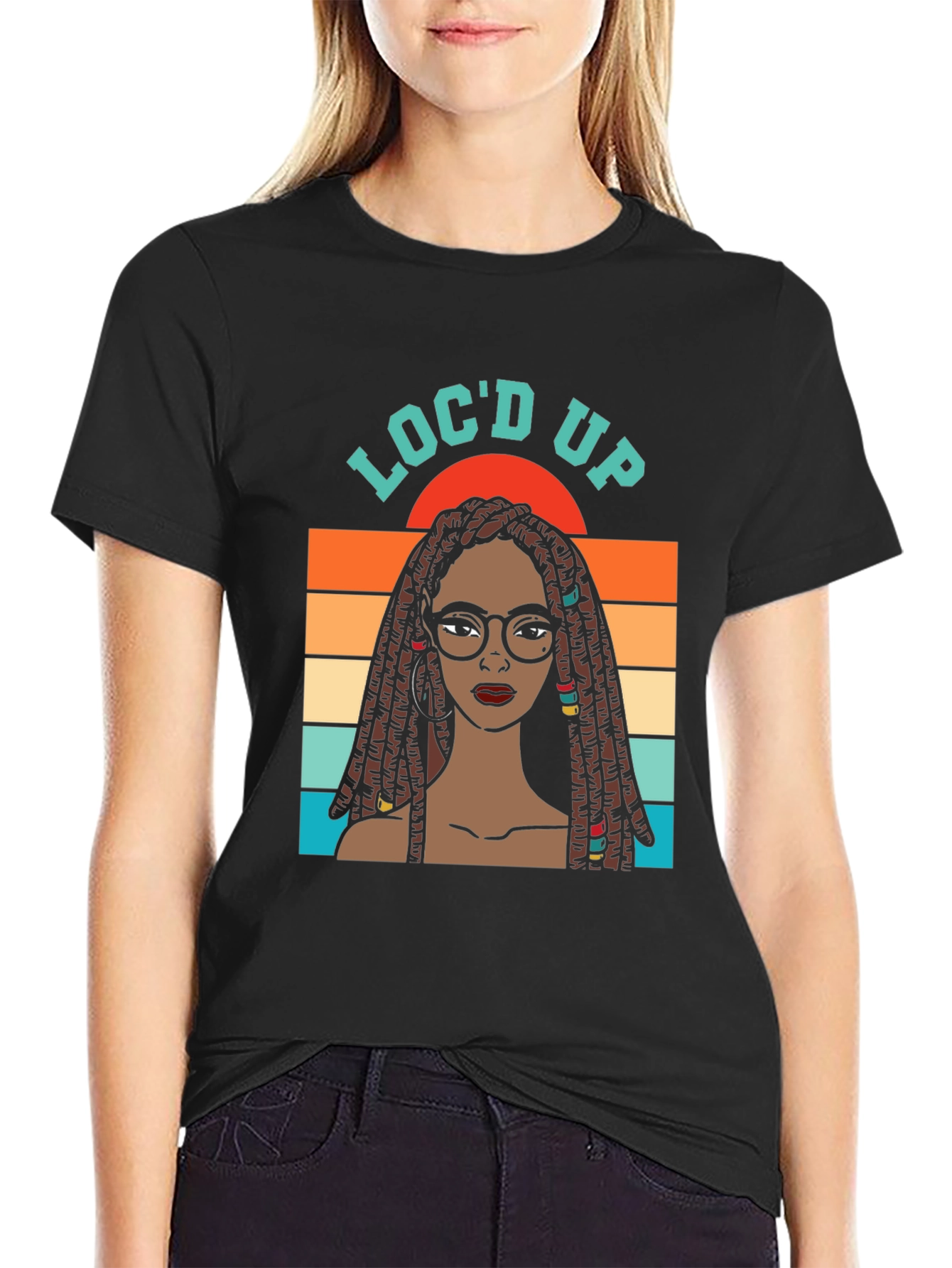 Locd Up Graphic T-Shirt - Unisex Black Tee