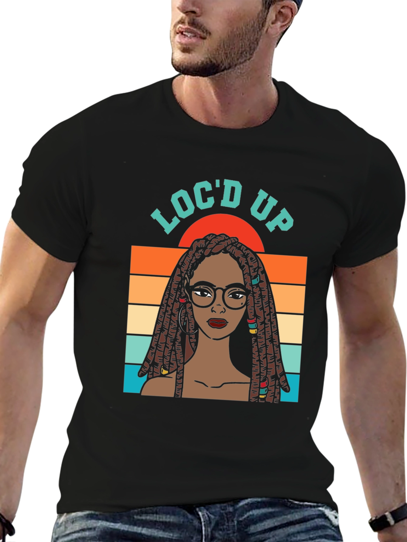 Locd Up Graphic T-Shirt - Unisex Black Tee