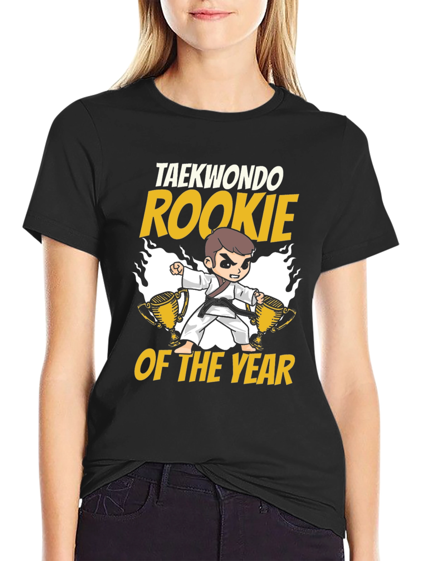 Taekwondo Rookie of the Year Black T-Shirt