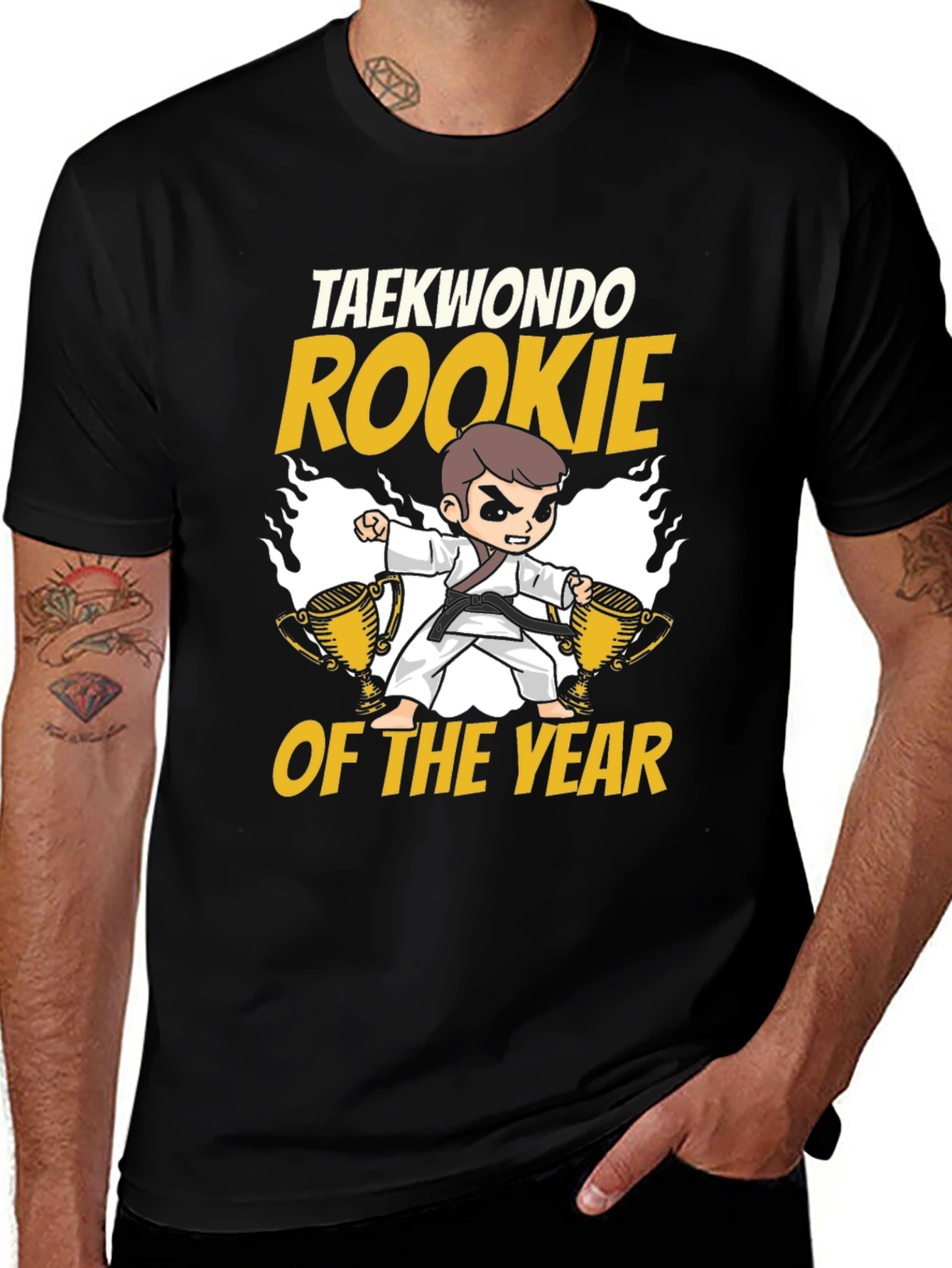 Taekwondo Rookie of the Year Black T-Shirt