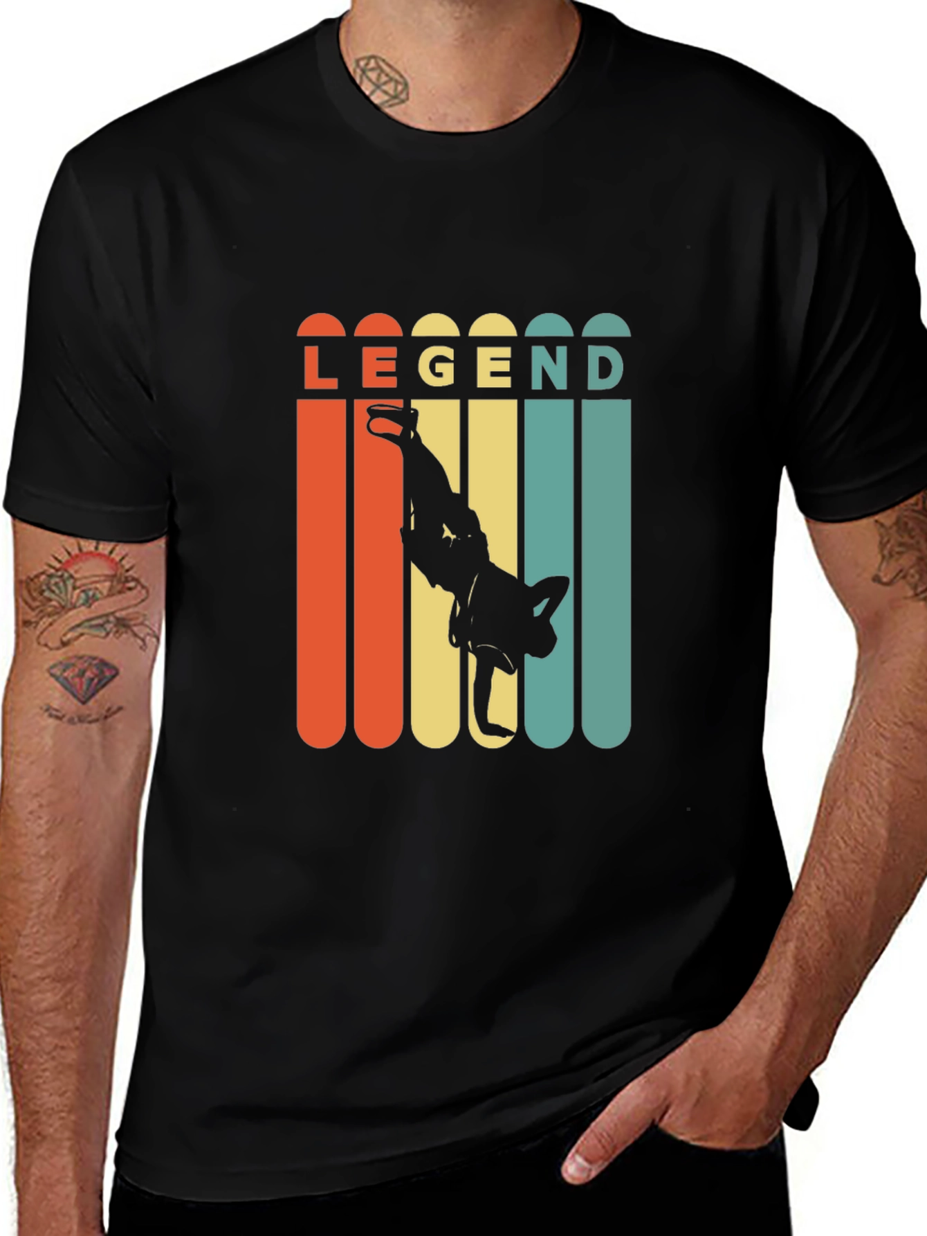 Legend Retro Style Breakdance Black T-Shirt