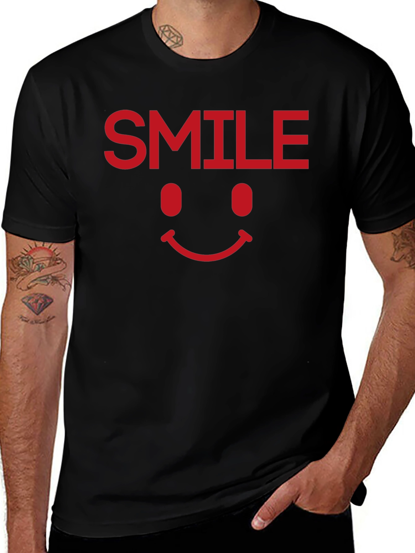 Smile Graphic Tee - Classic Comfort