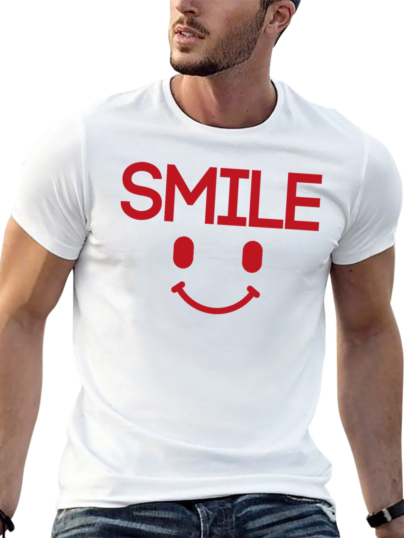 Smile Graphic Tee - Classic Comfort