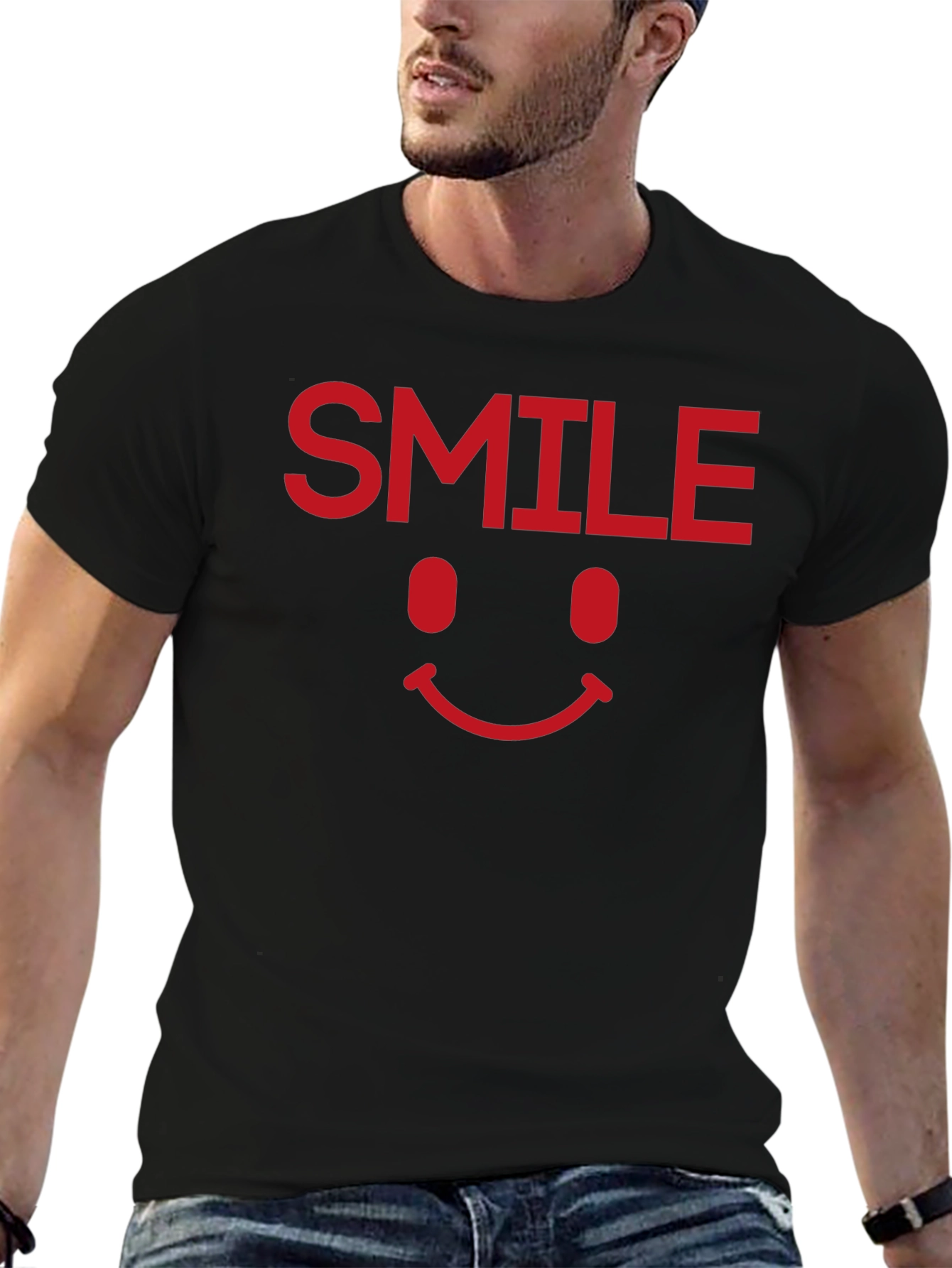 Smile Graphic Tee - Classic Comfort