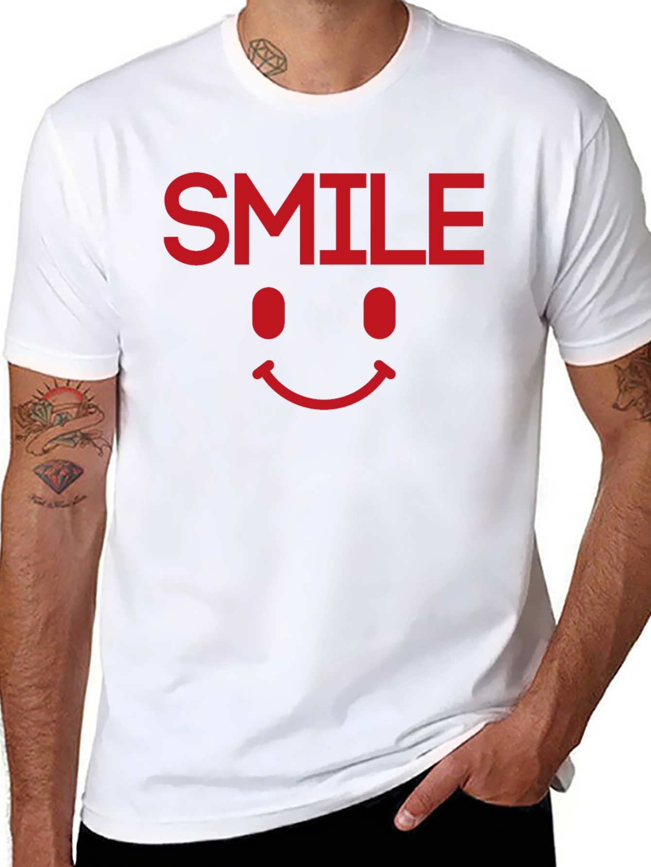 Smile Graphic Tee - Classic Comfort