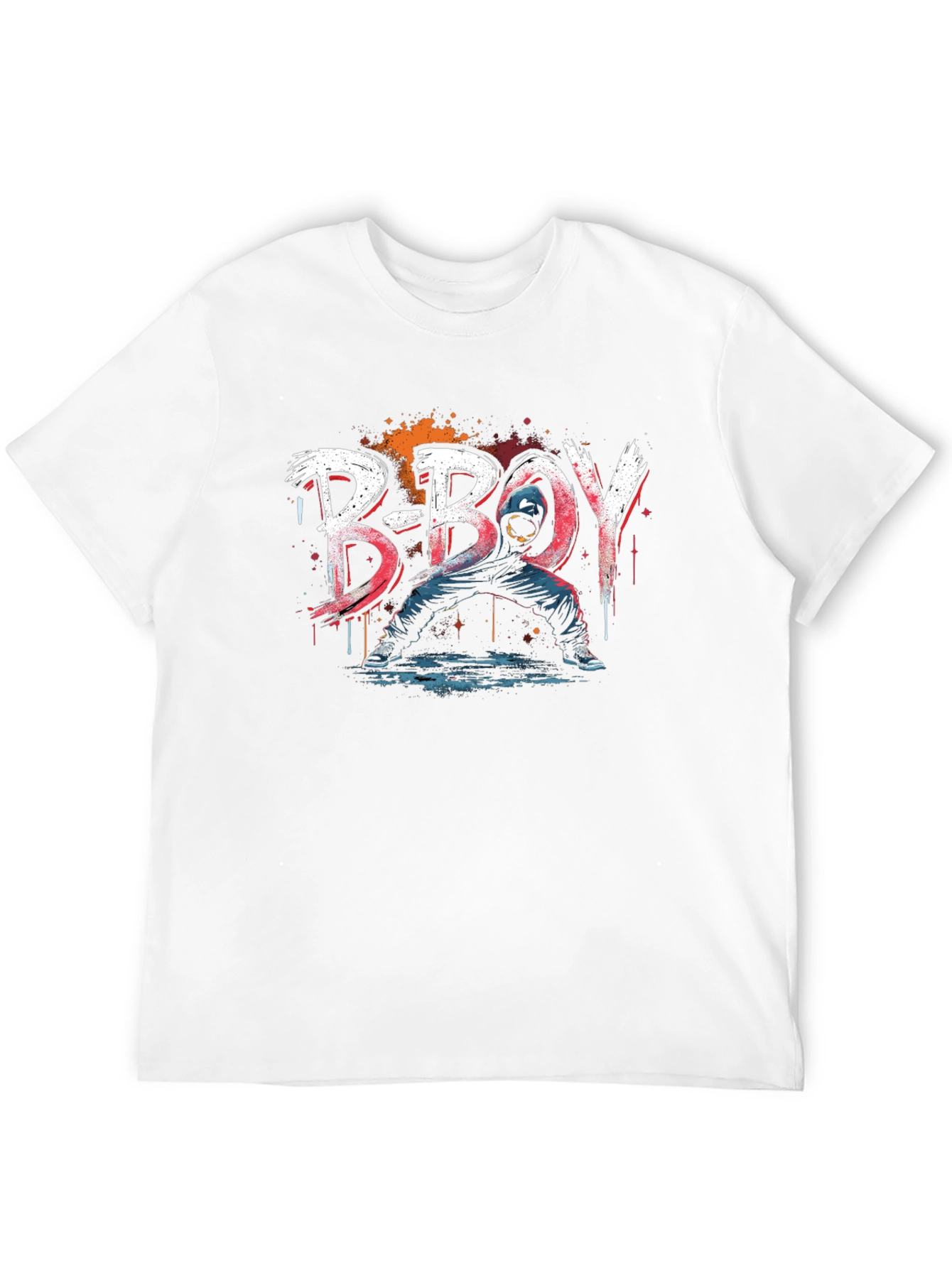 B-Boy Graphic Print Tee - Urban Style