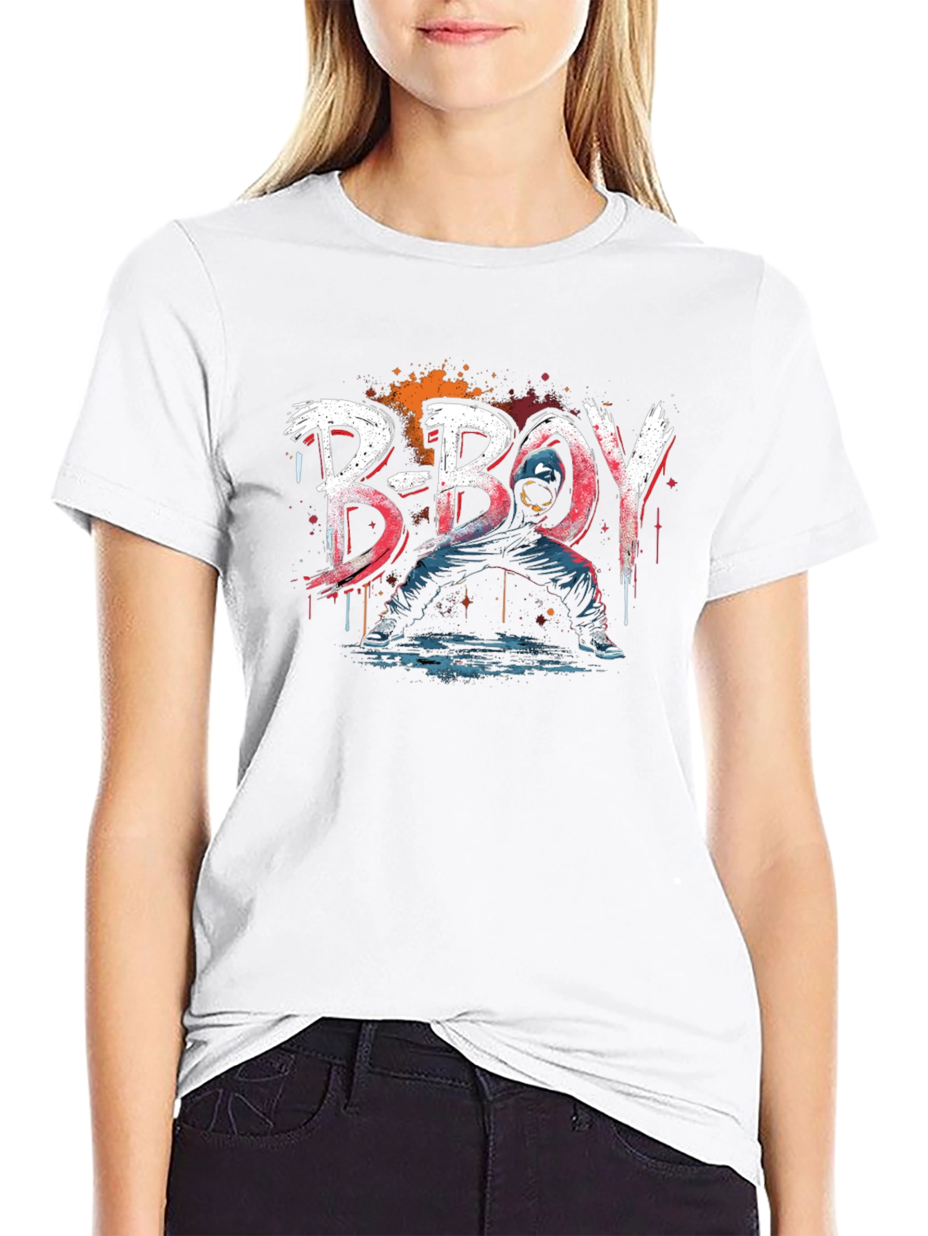 B-Boy Graphic Print Tee - Urban Style