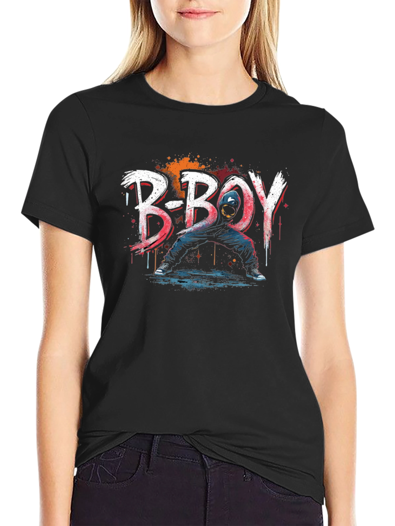 B-Boy Graphic Print Tee - Urban Style
