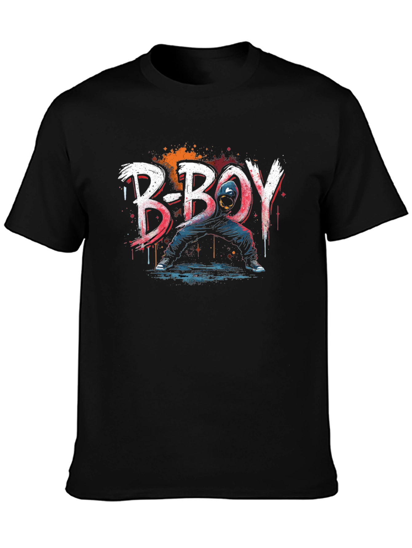 B-Boy Graphic Print Tee - Urban Style