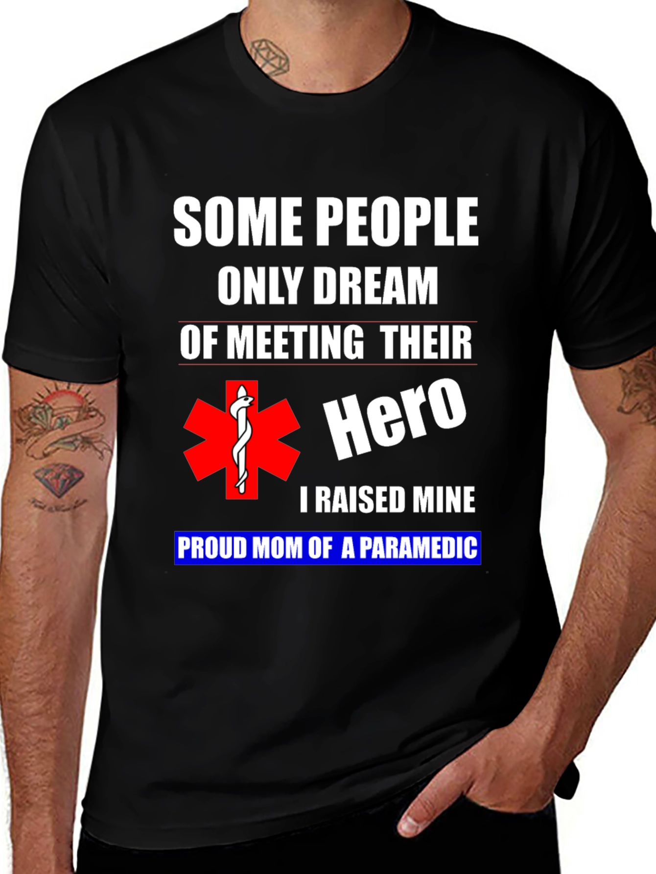 Proud Paramedic Mom Graphic T-Shirt