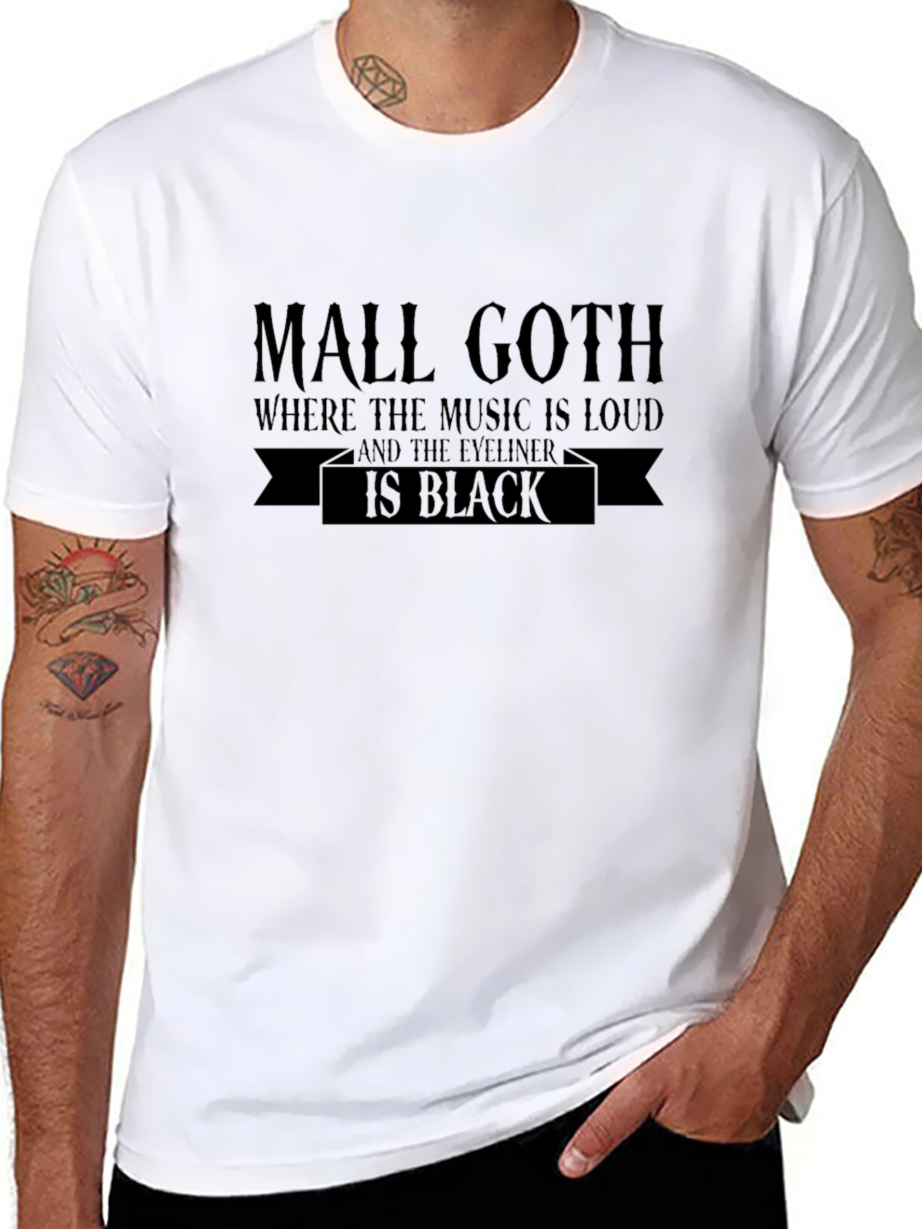 Mall Goth Music T-Shirt - Black