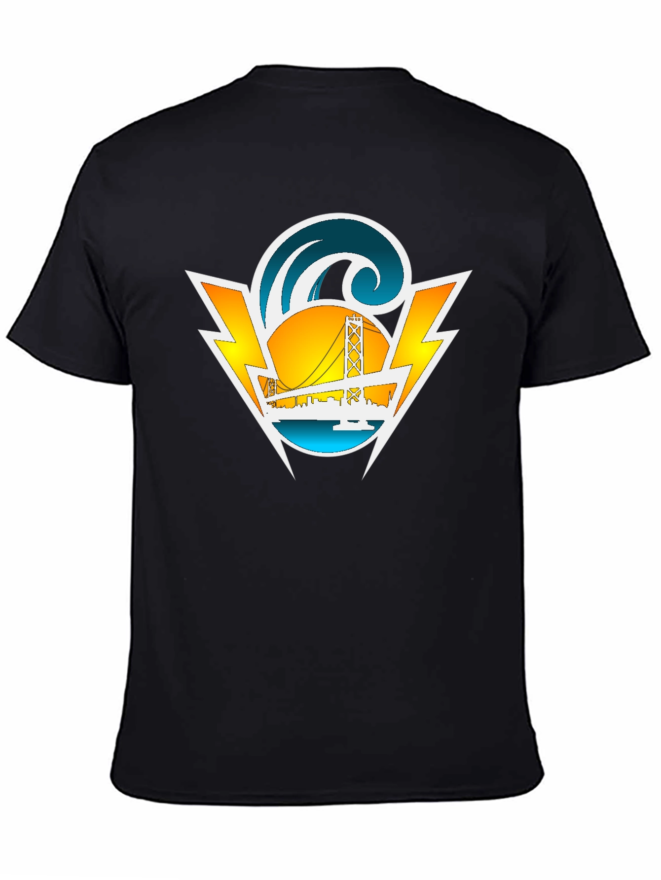 San Francisco Graphic Tee - Black Cotton Blend