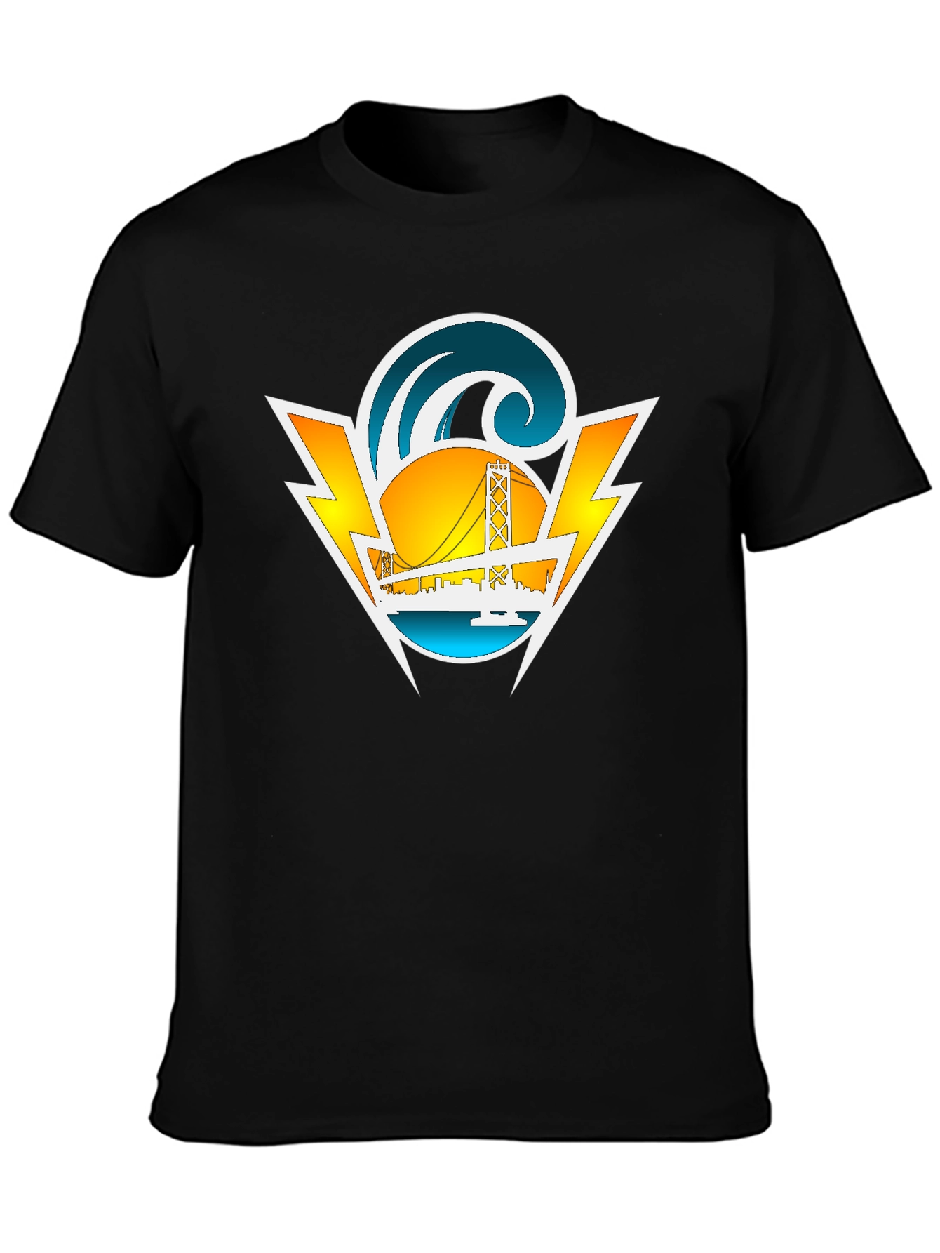 San Francisco Graphic Tee - Black Cotton Blend