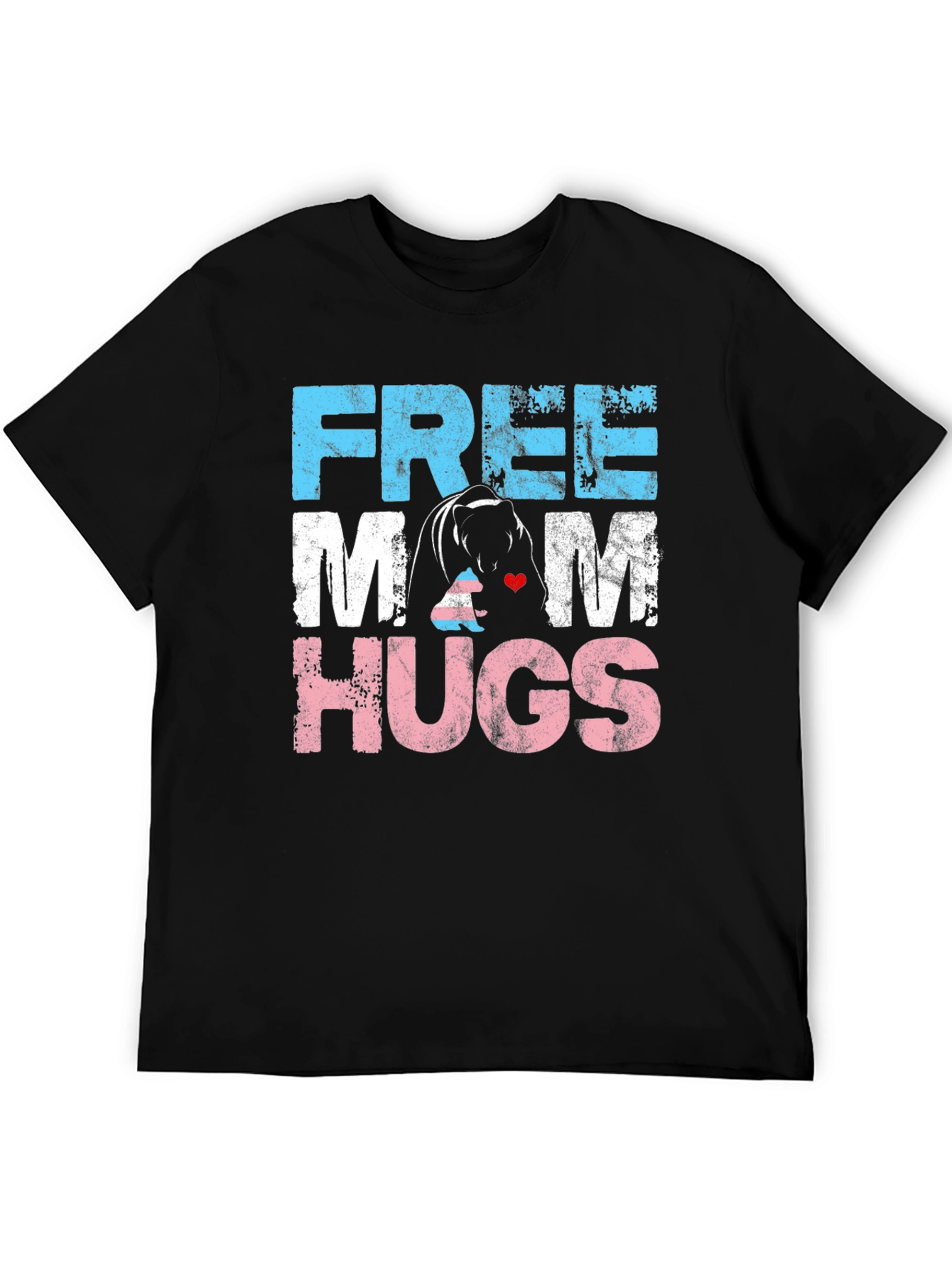 Free Mom Hugs T-Shirt - Bear Hug Graphic Tee