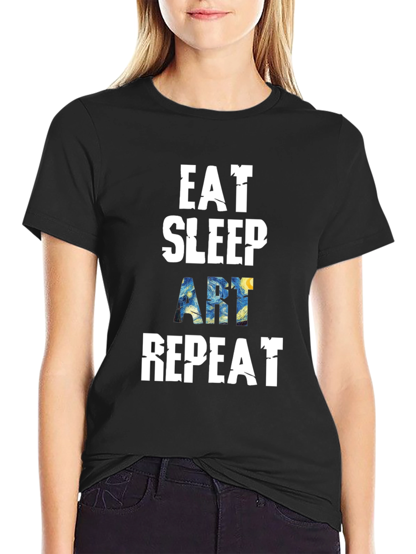 Eat Sleep Art Repeat T-Shirt