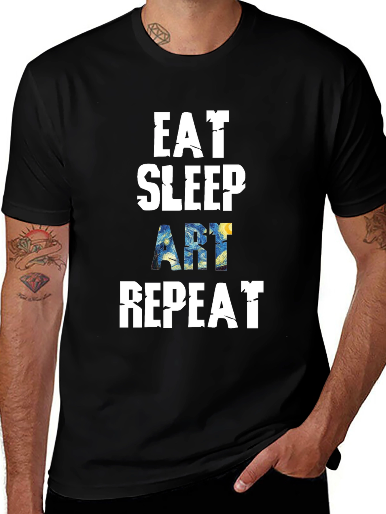 Eat Sleep Art Repeat T-Shirt