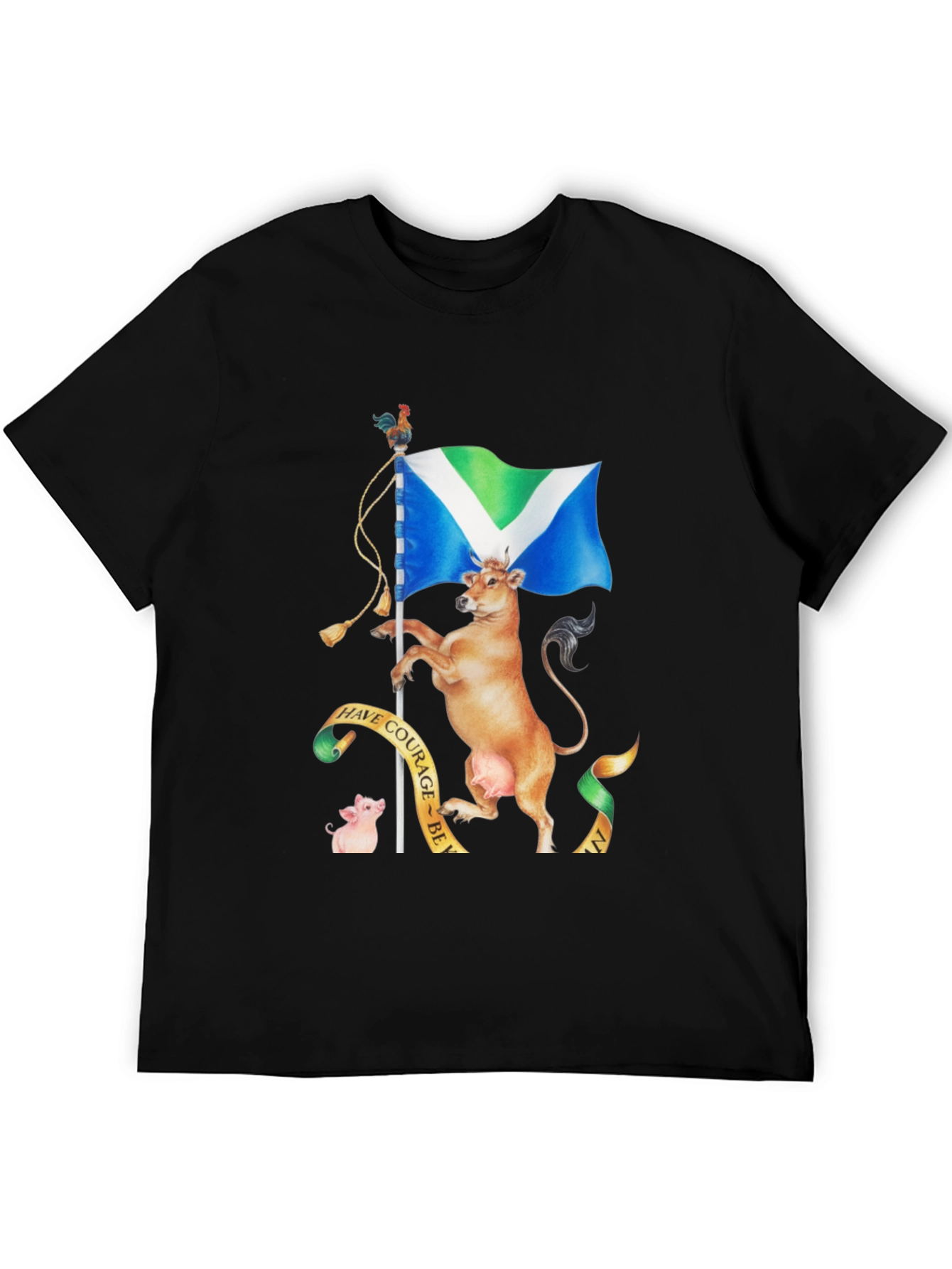 Vegan Cow T-Shirt: Have Courage!