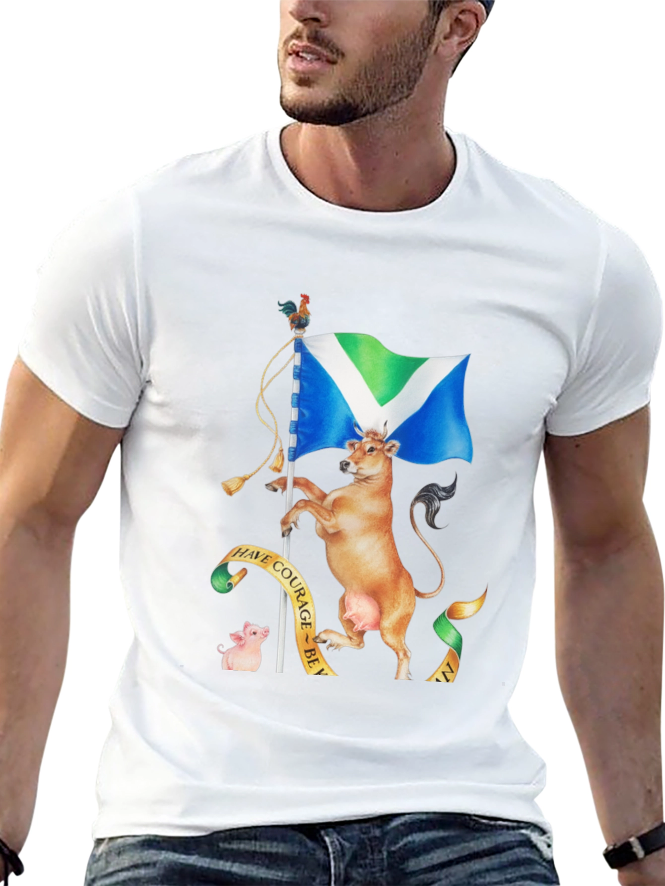 Vegan Cow T-Shirt: Have Courage!