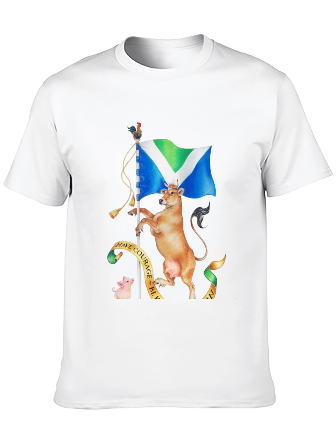 Vegan Cow T-Shirt: Have Courage!