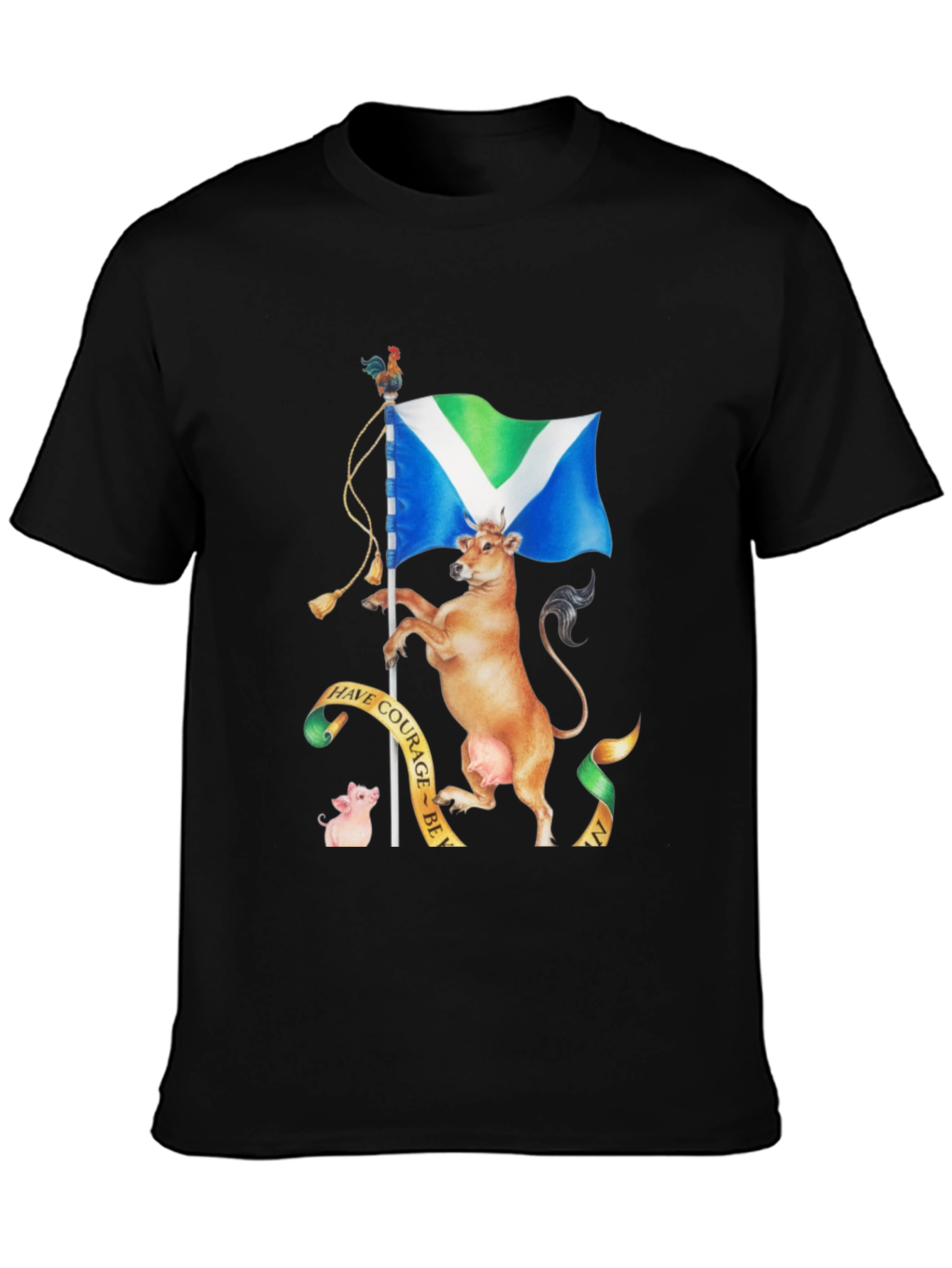 Vegan Cow T-Shirt: Have Courage!