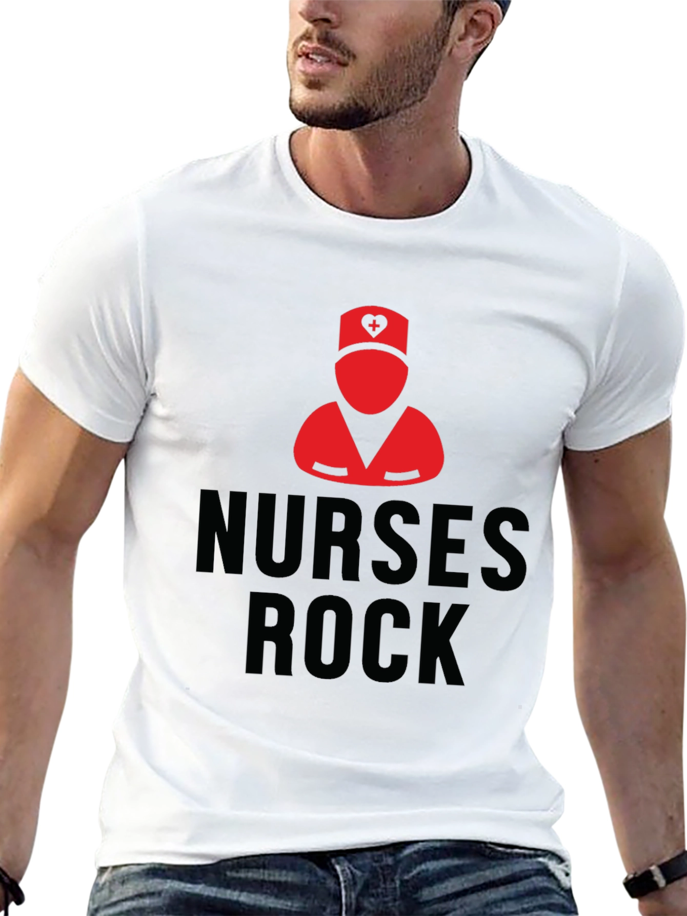Nurses Rock Black T-Shirt