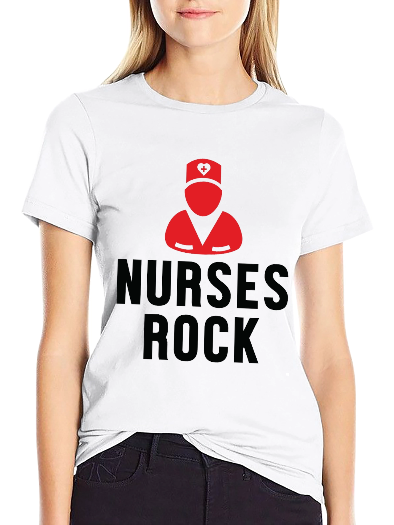 Nurses Rock Black T-Shirt