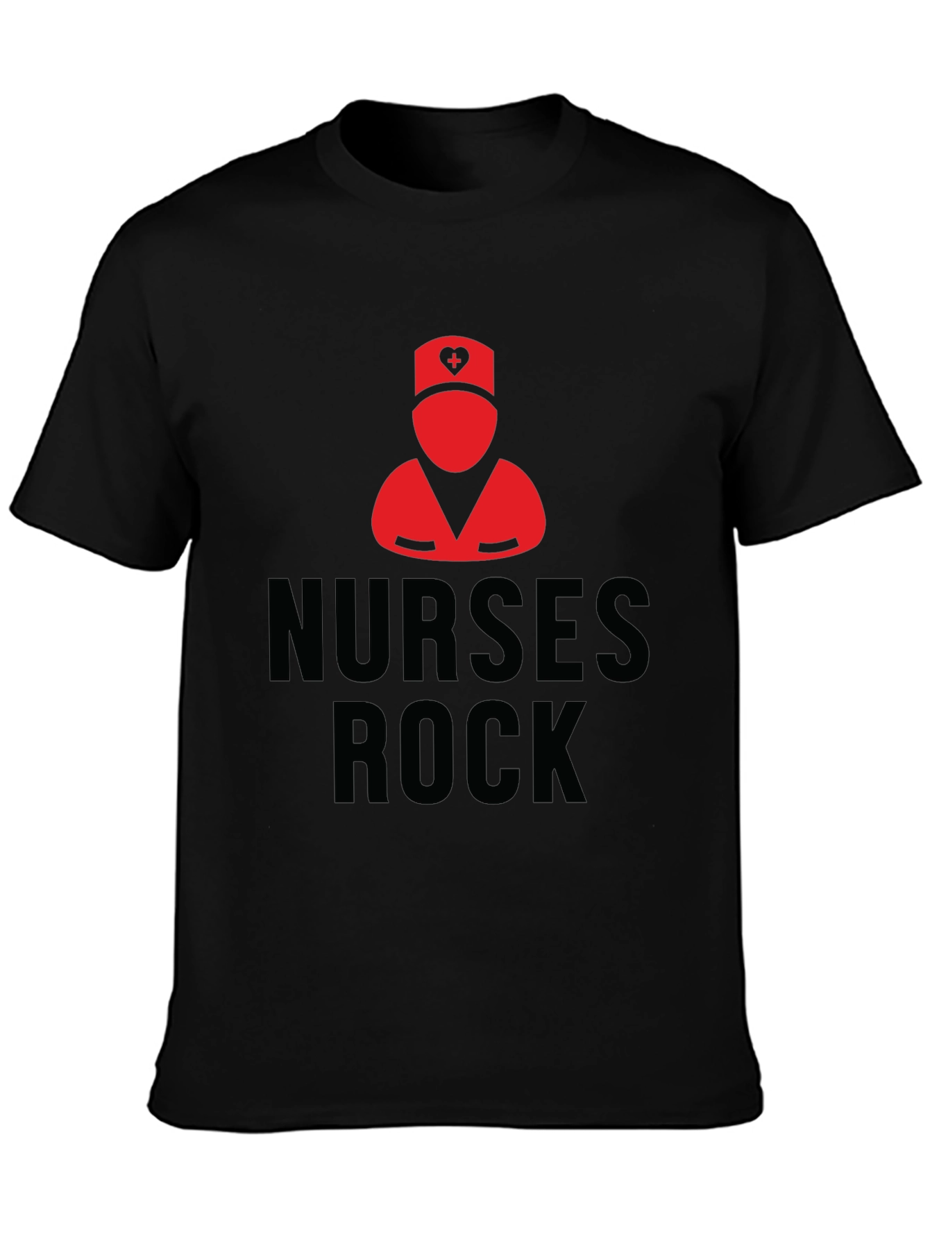 Nurses Rock Black T-Shirt