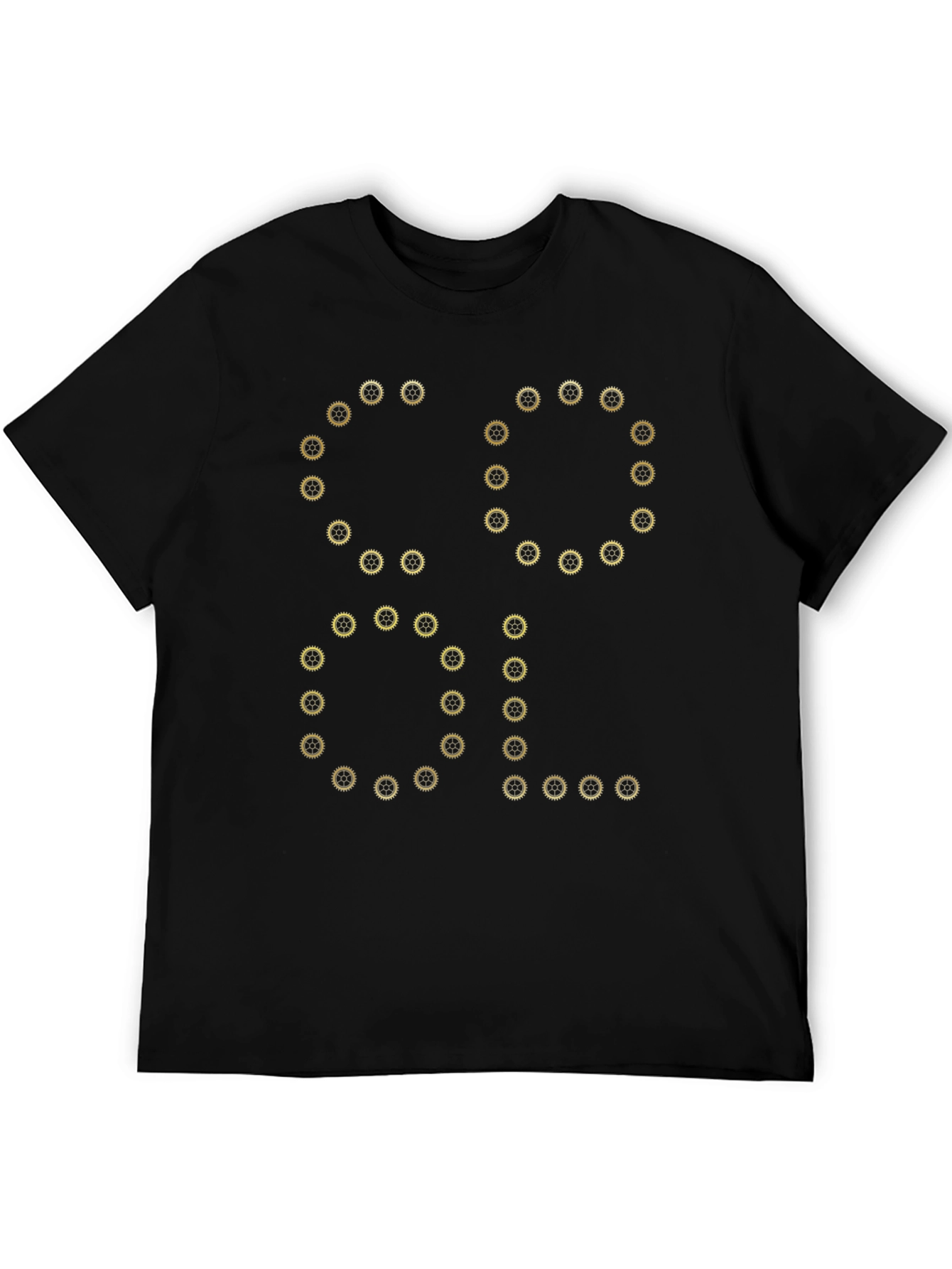 Gear Cool Graphic Tee - Black Cotton T-Shirt