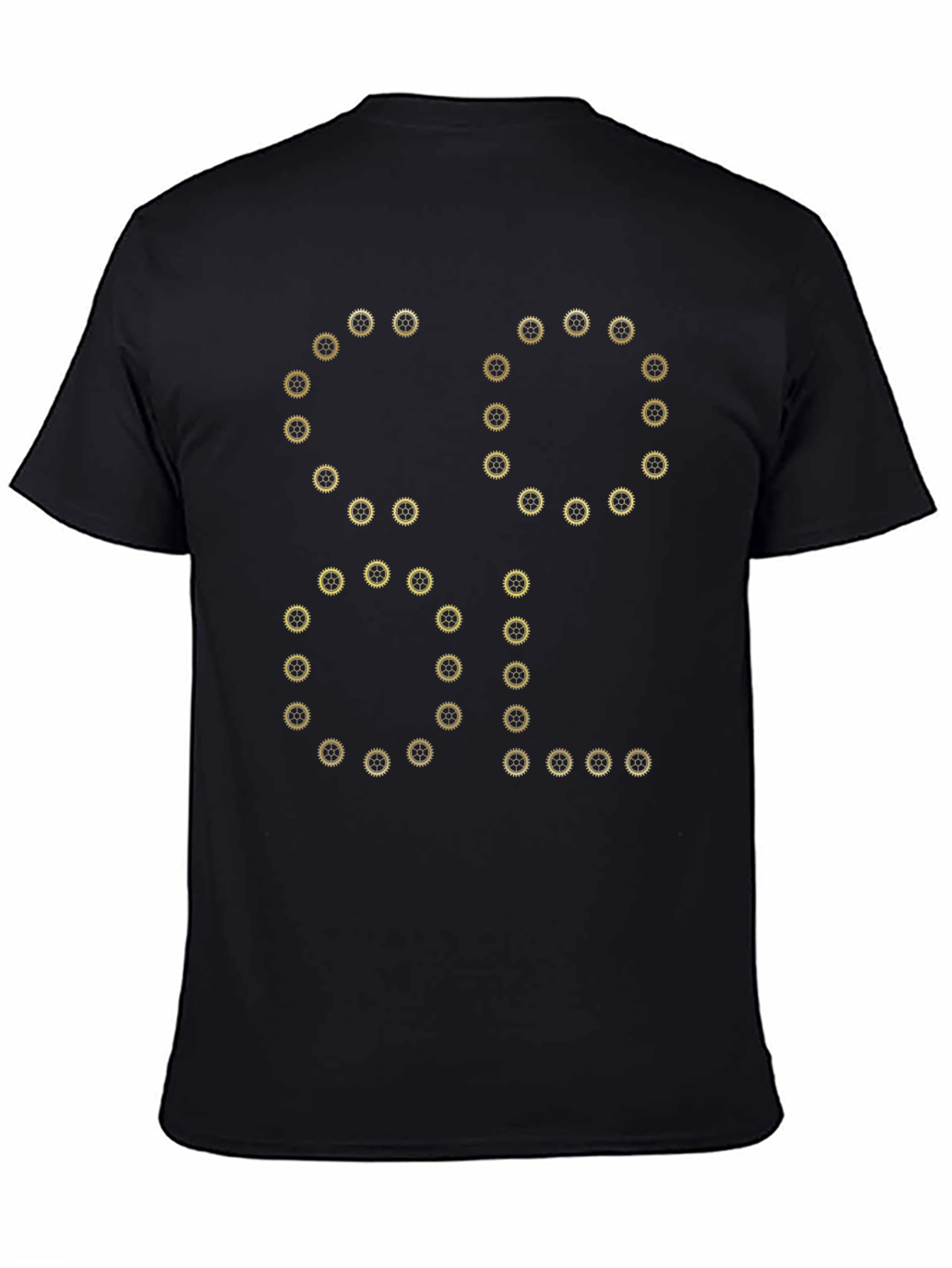 Gear Cool Graphic Tee - Black Cotton T-Shirt
