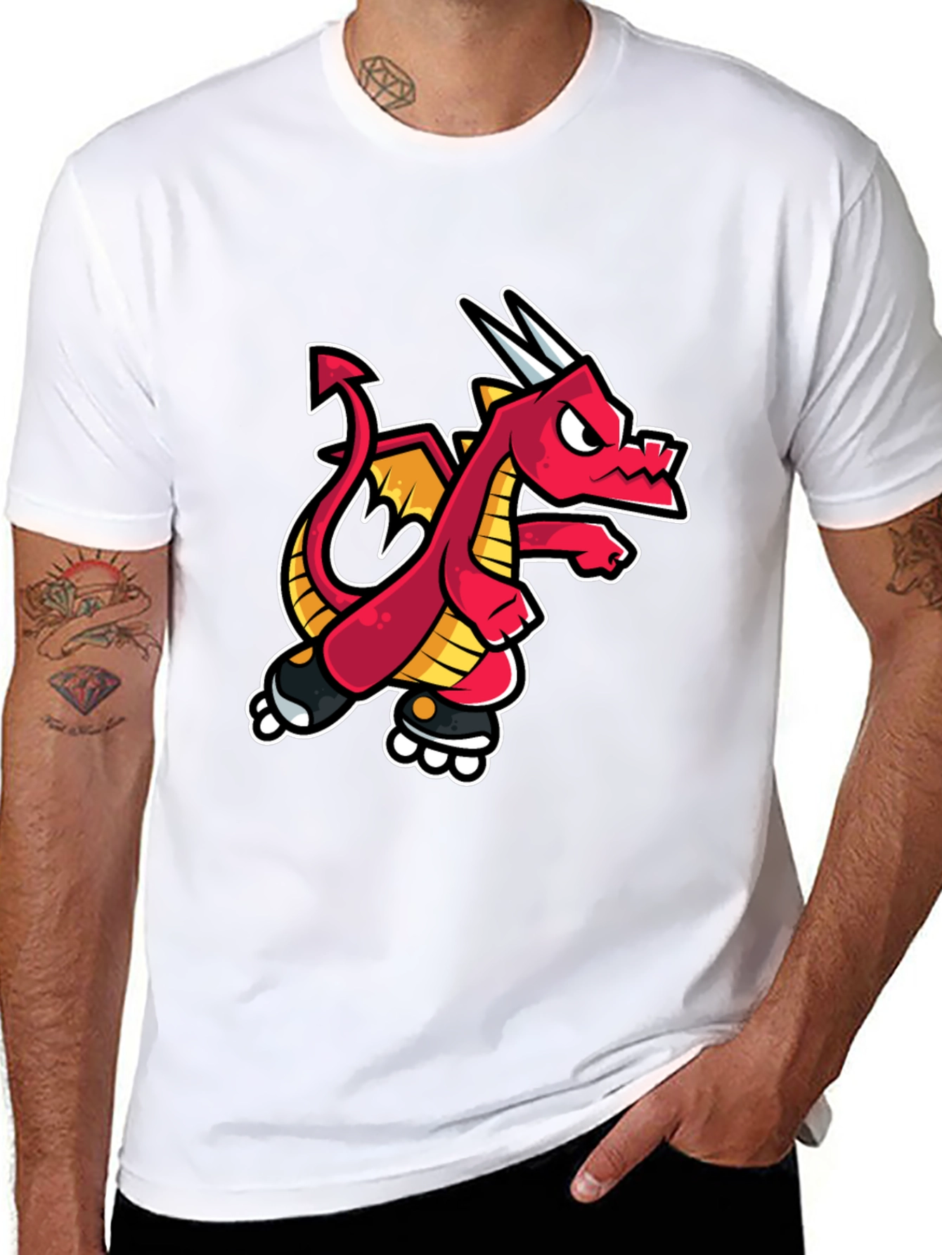Dragon T-Shirt - Cartoon Style Graphic Tee